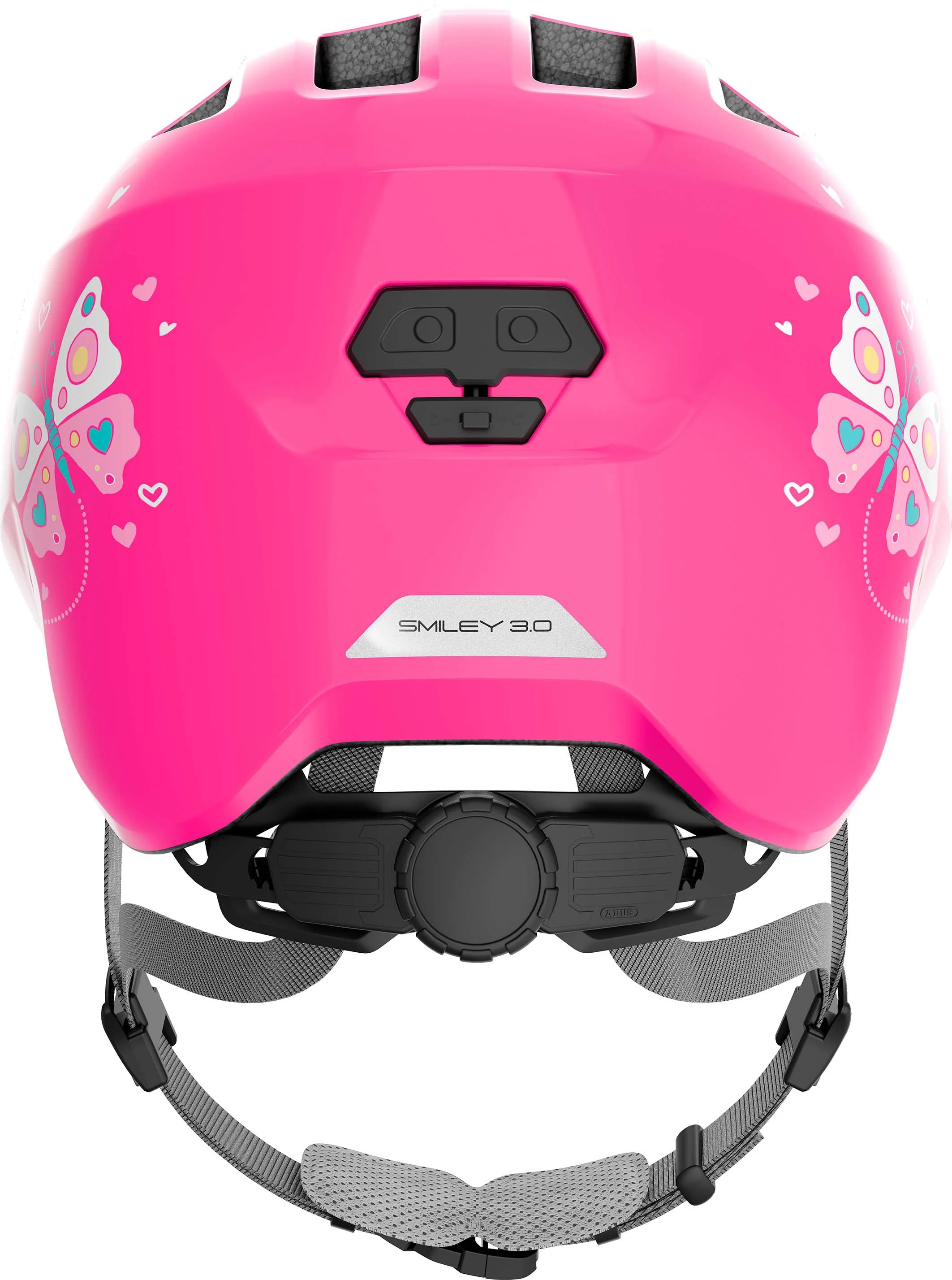 ABUS Smiley 3.0 Helm Kids pink butterfly - Image 3