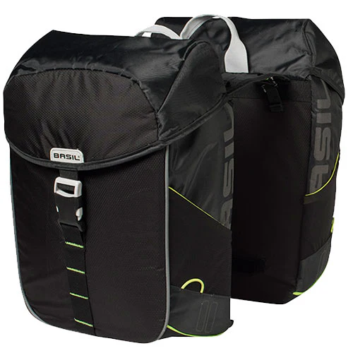 Basil Miles Doppel-Gepäckträgertasche 34l schwarz