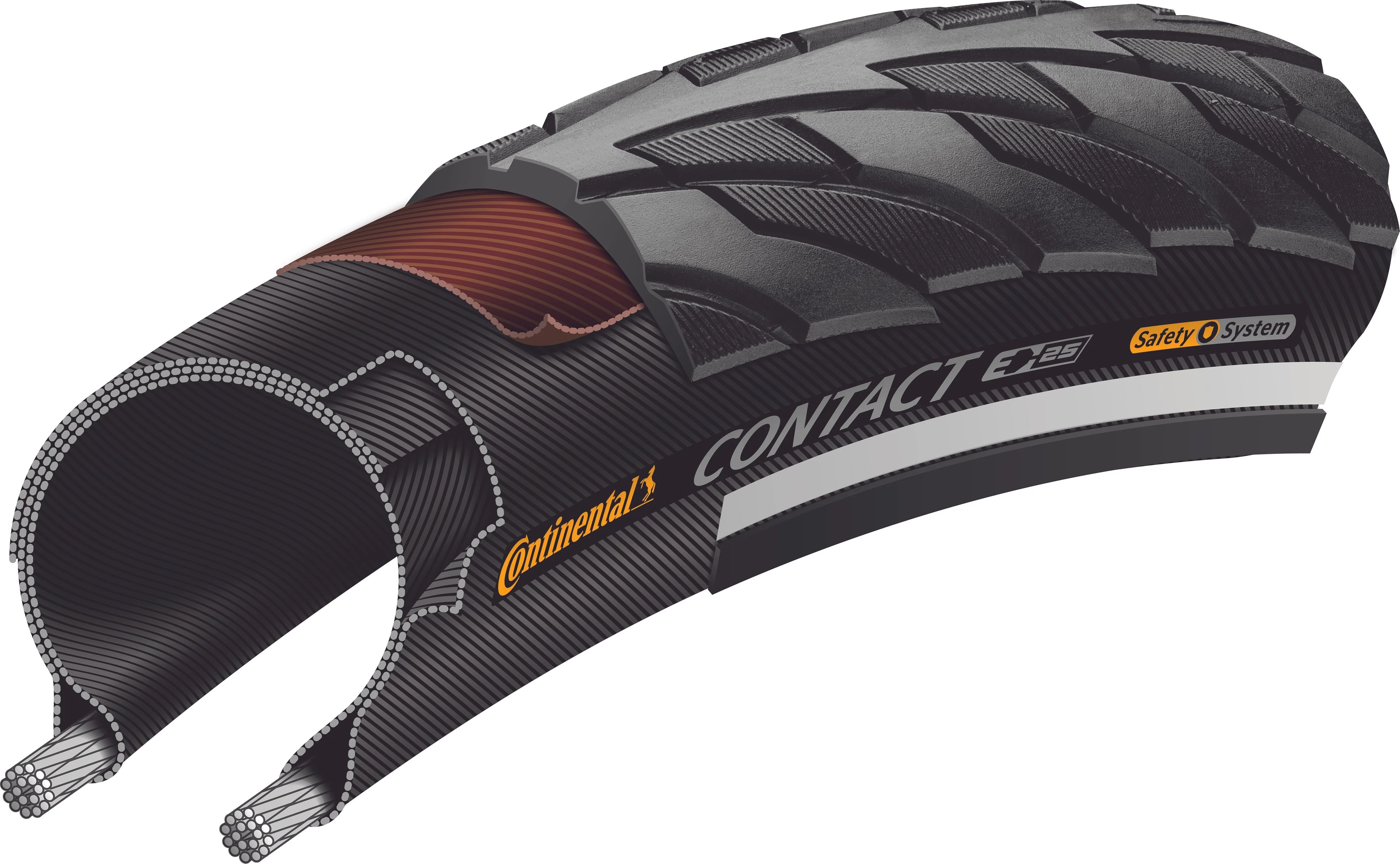 Continental Contact Drahtreifen 26x1.75" SafetySystem Breaker Reflex - Image 3
