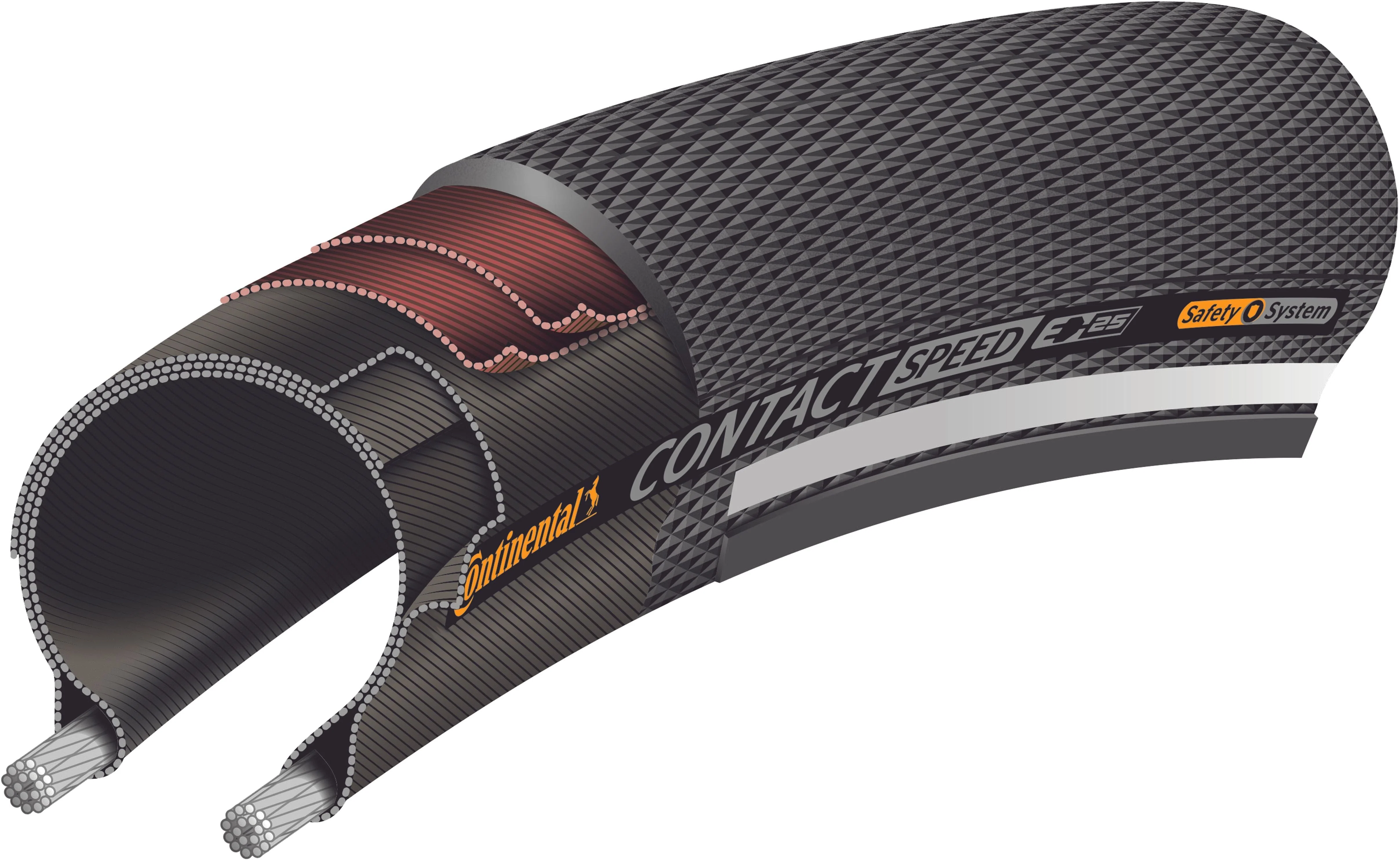 Continental Contact Speed Drahtreifen 20x1.10" Double SafetySystem Breaker Reflex - Image 3