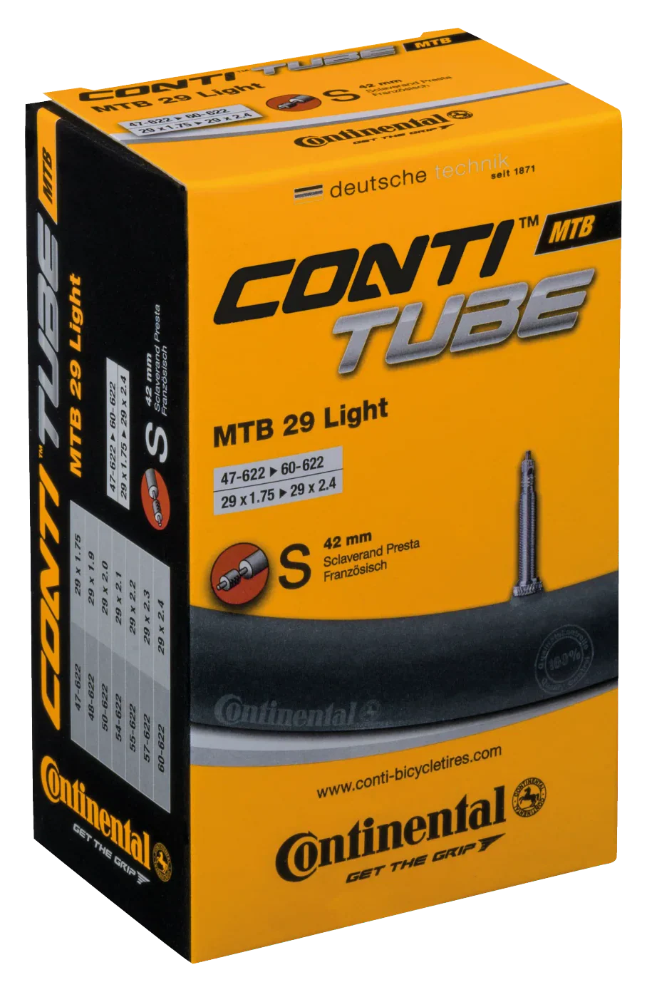 Continental MTB 29" Light Schlauch 47-62/622 SV