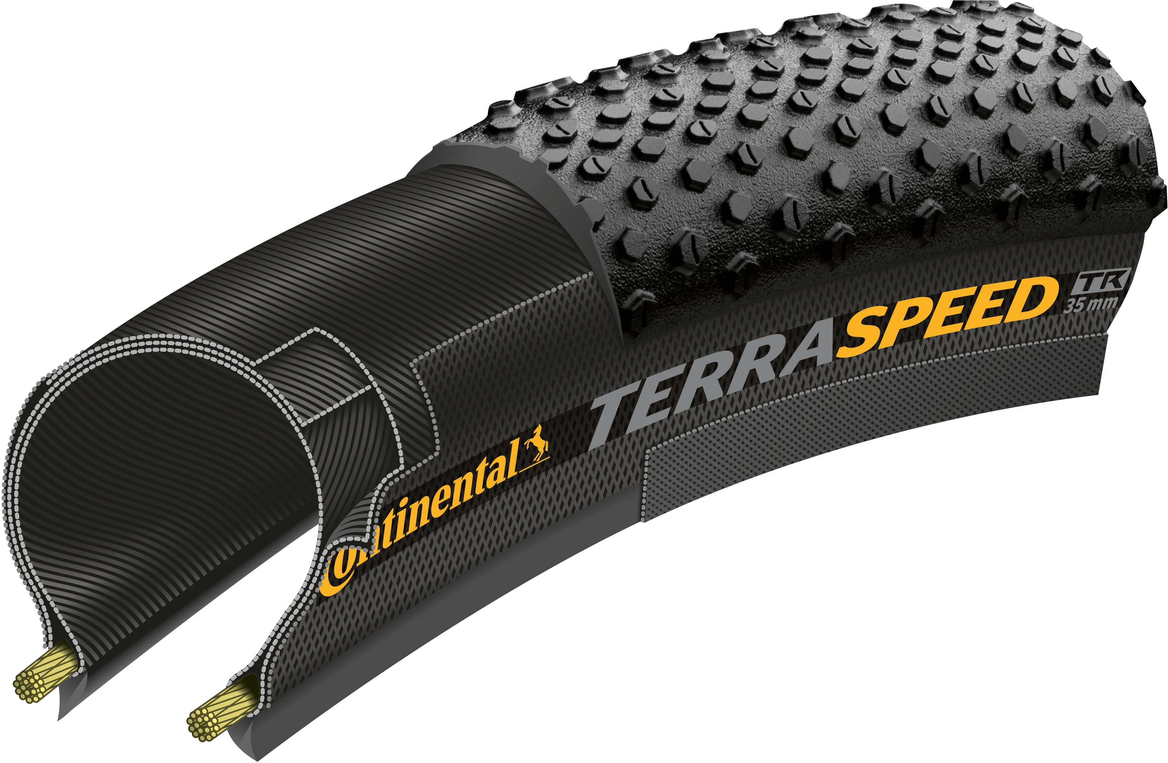 Continental Terra Speed ProTection Faltreifen 700x45C TLR E-25 schwarz/braun - Image 3
