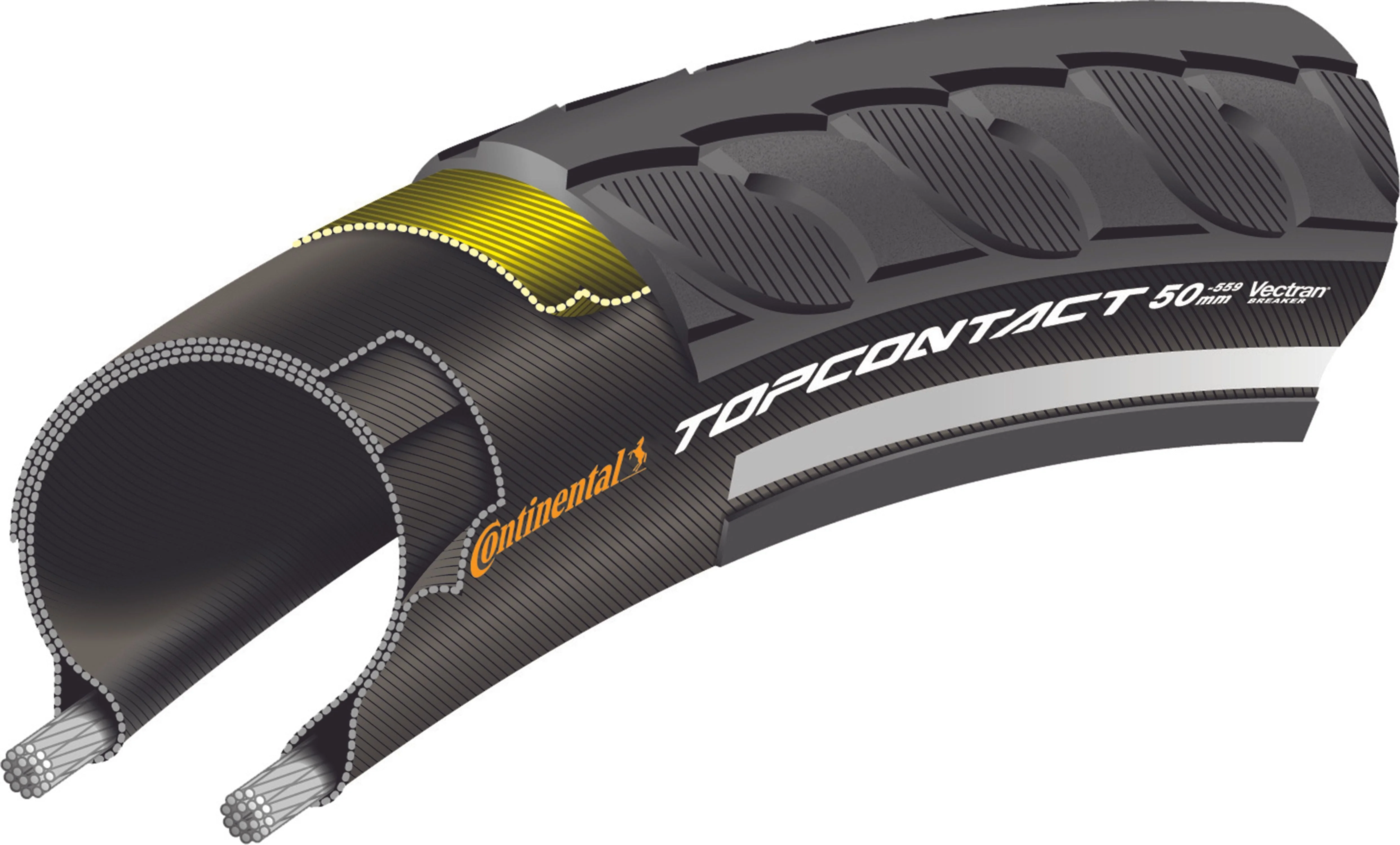 Continental Top Contact II Faltreifen 28" Vectran Breaker Reflex - Image 3