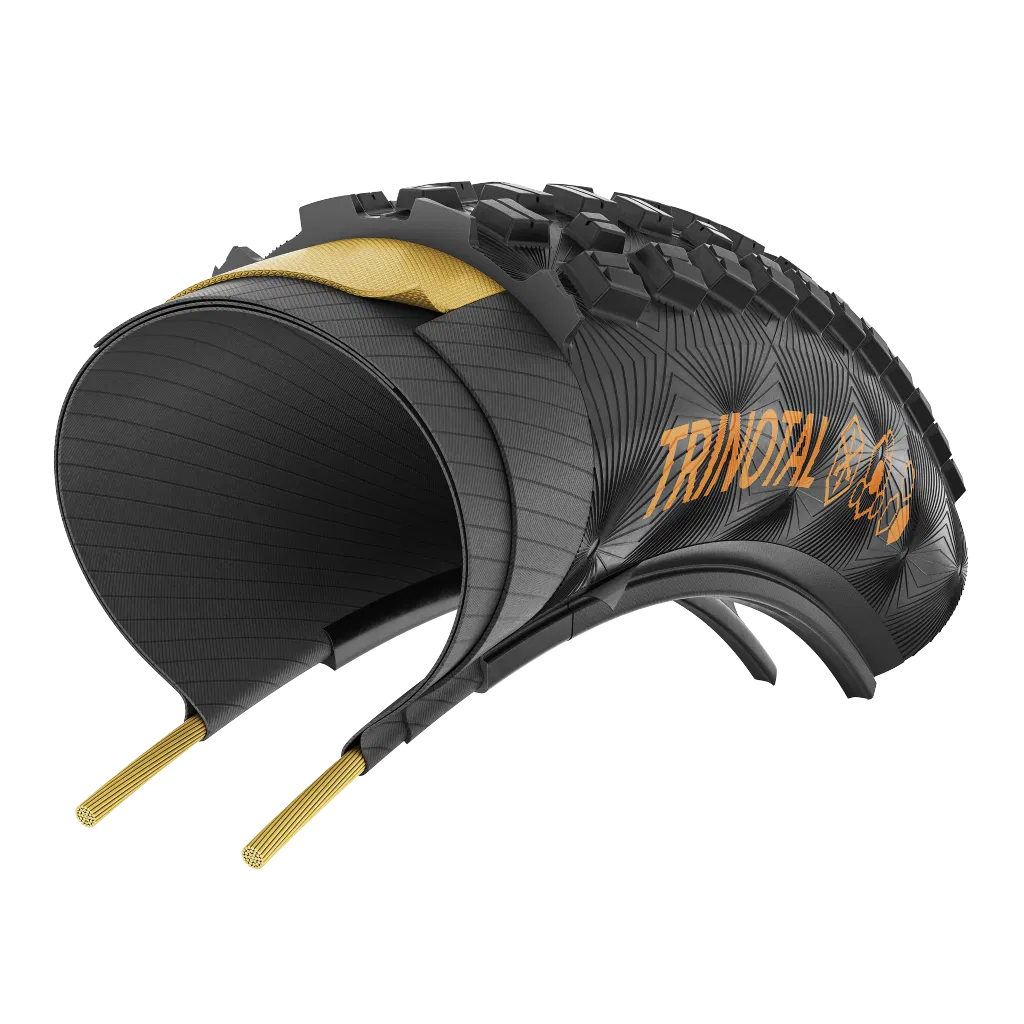 Continental Trinotal Trail Rapid Falt 28" Faltreifen  schwarz / transparent skin - Image 3
