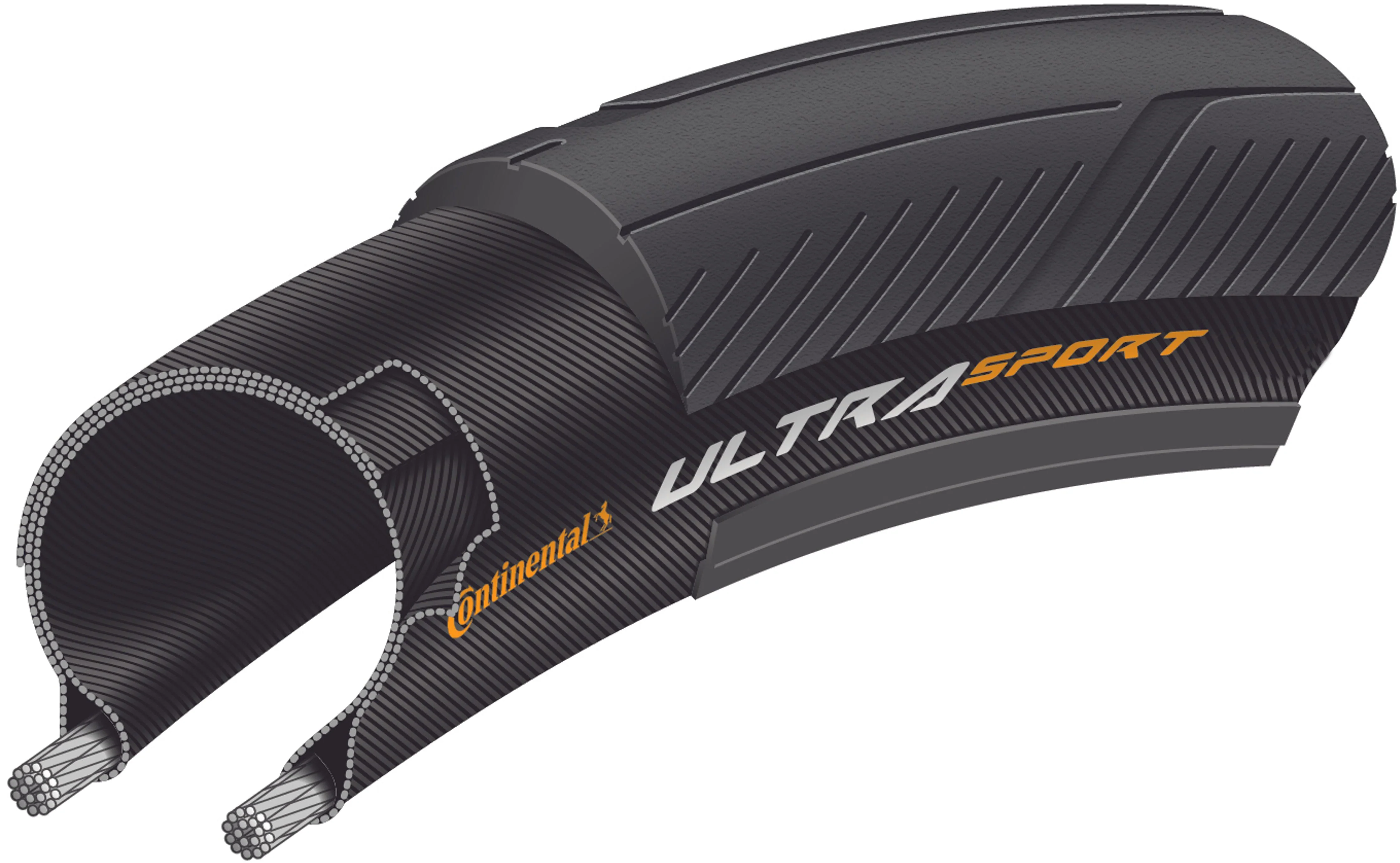 Continental Ultra Sport III Performance Faltreifen 700x25C schwarz - Image 3