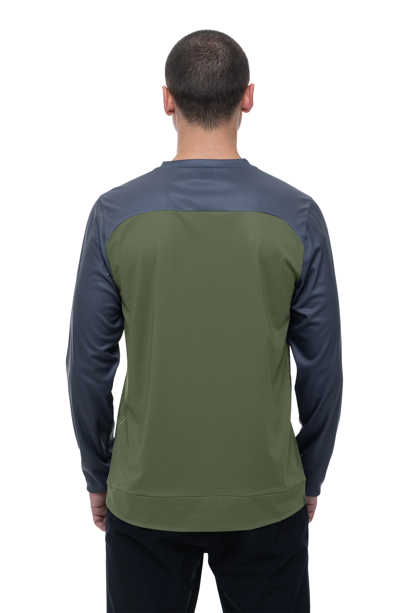 CUBE ATX Rundhalstrikot TM langarm olive´n´grey Herren - Image 4