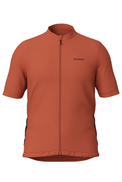 Cube GRAVEL Trikot Full Zip CARGO kurzarm red