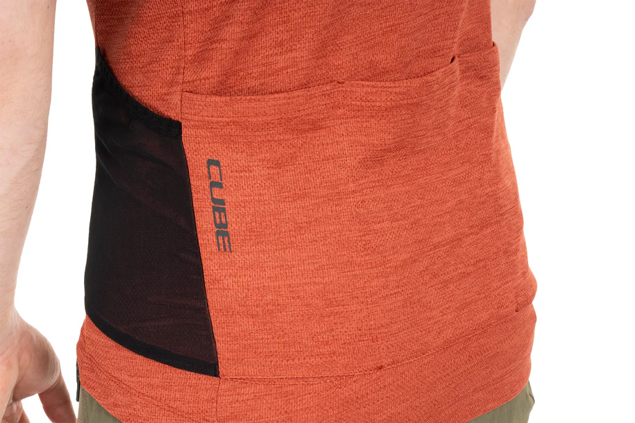 Cube GRAVEL Trikot Full Zip CARGO kurzarm red - Image 6