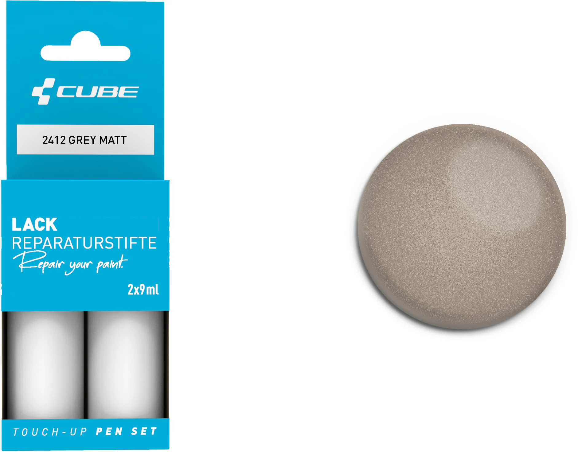 CUBE Lackstift Set GREY matt 2412