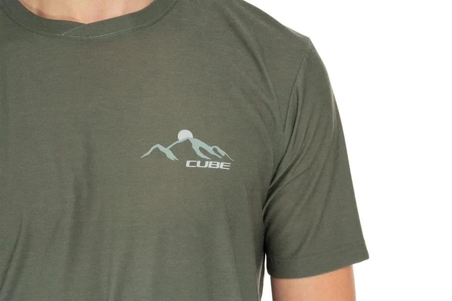 Cube MTB Rundhalstrikot Soft Touch kurzarm olive´n´sage - Image 5