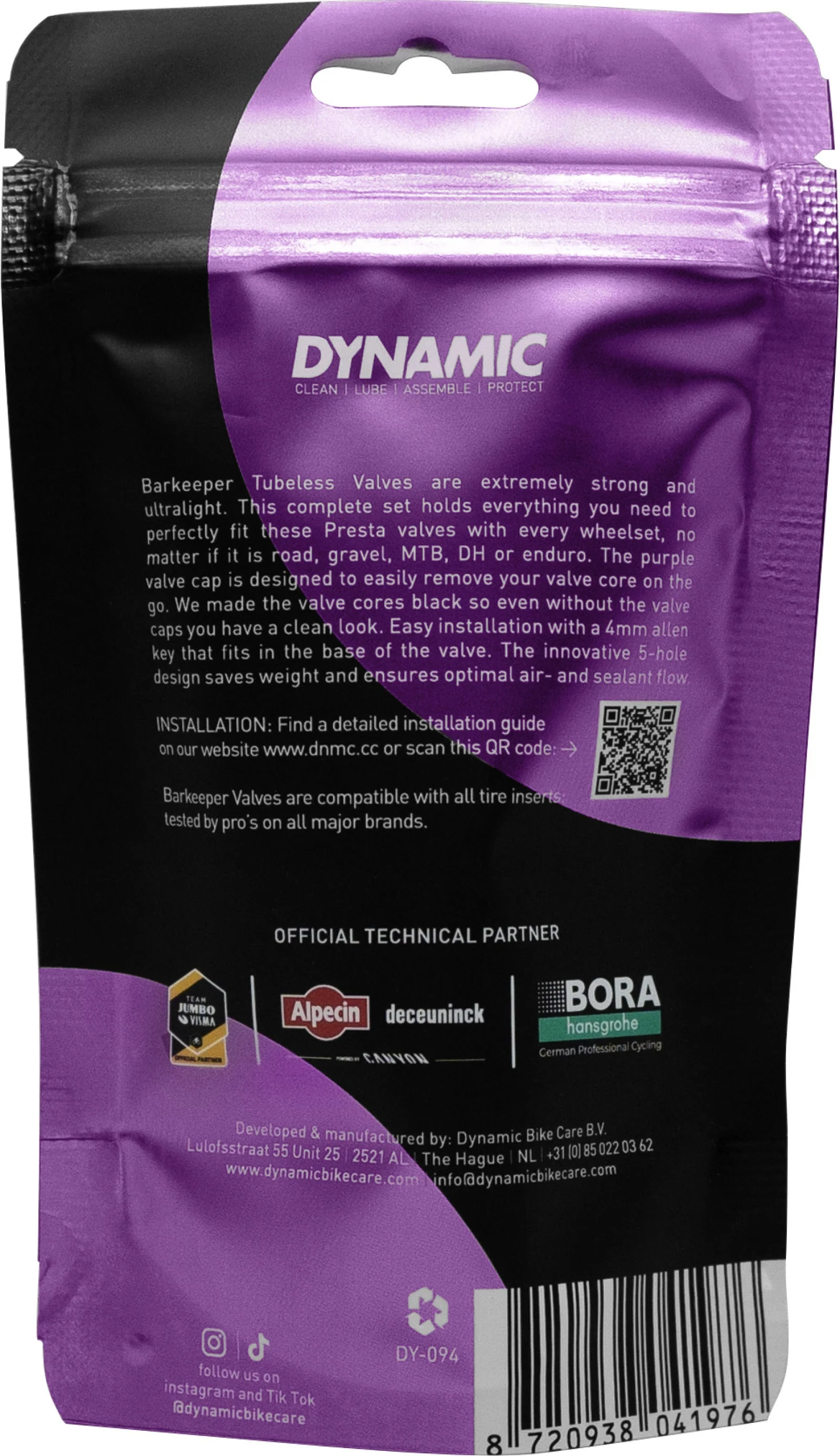 Dynamic Bike Care Bar Keeper Tubeless Ventile 44 mm - Image 3