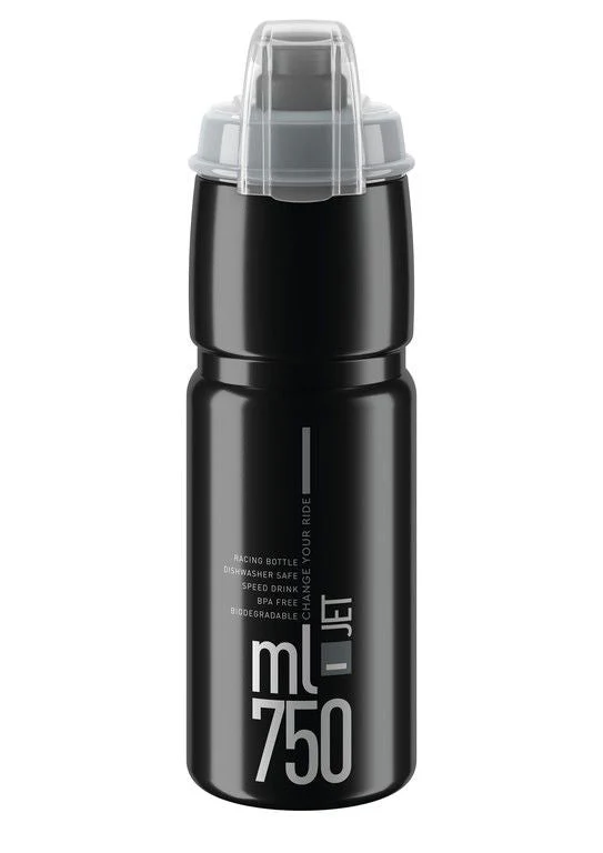Elite Jet Plus Drinking Bottle 750ml black/grey logo