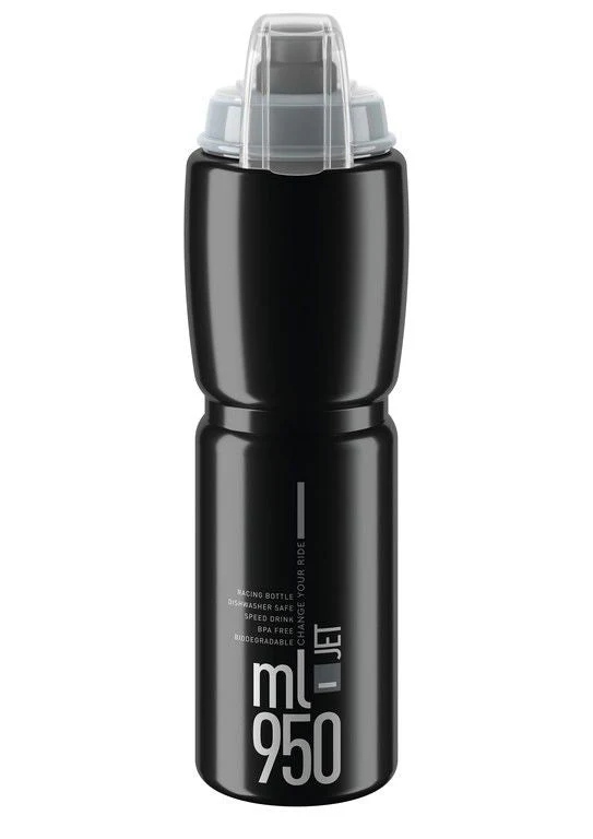 Elite Jet Plus Drinking Bottle 950ml black/grey logo