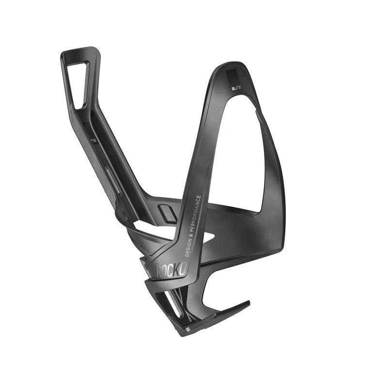 Elite Rocko Carbon Flaschenhalter schwarz matt/schwarze Grafik