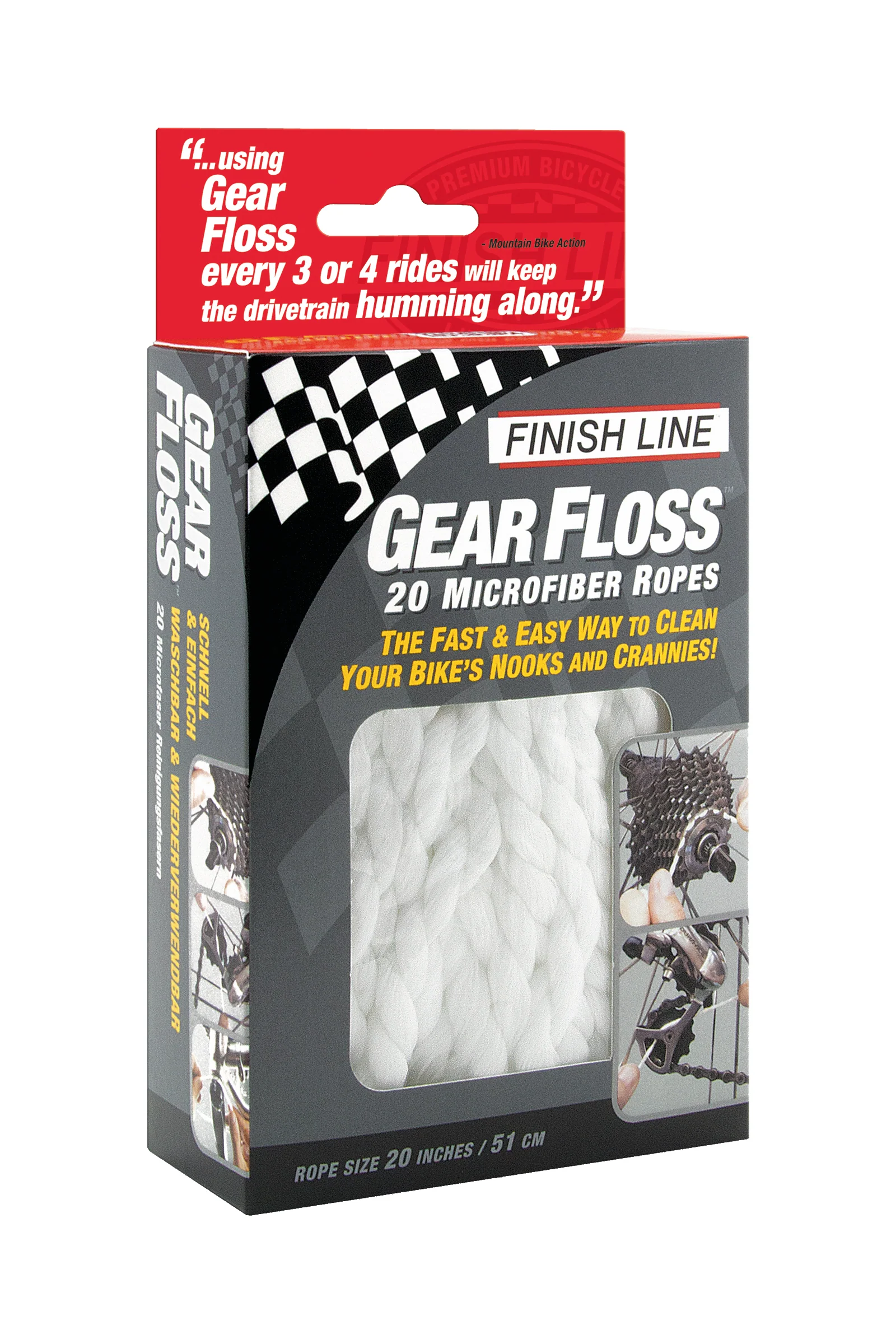 Finish Line Reinigungsfäden Gear Floss (20 Stück)