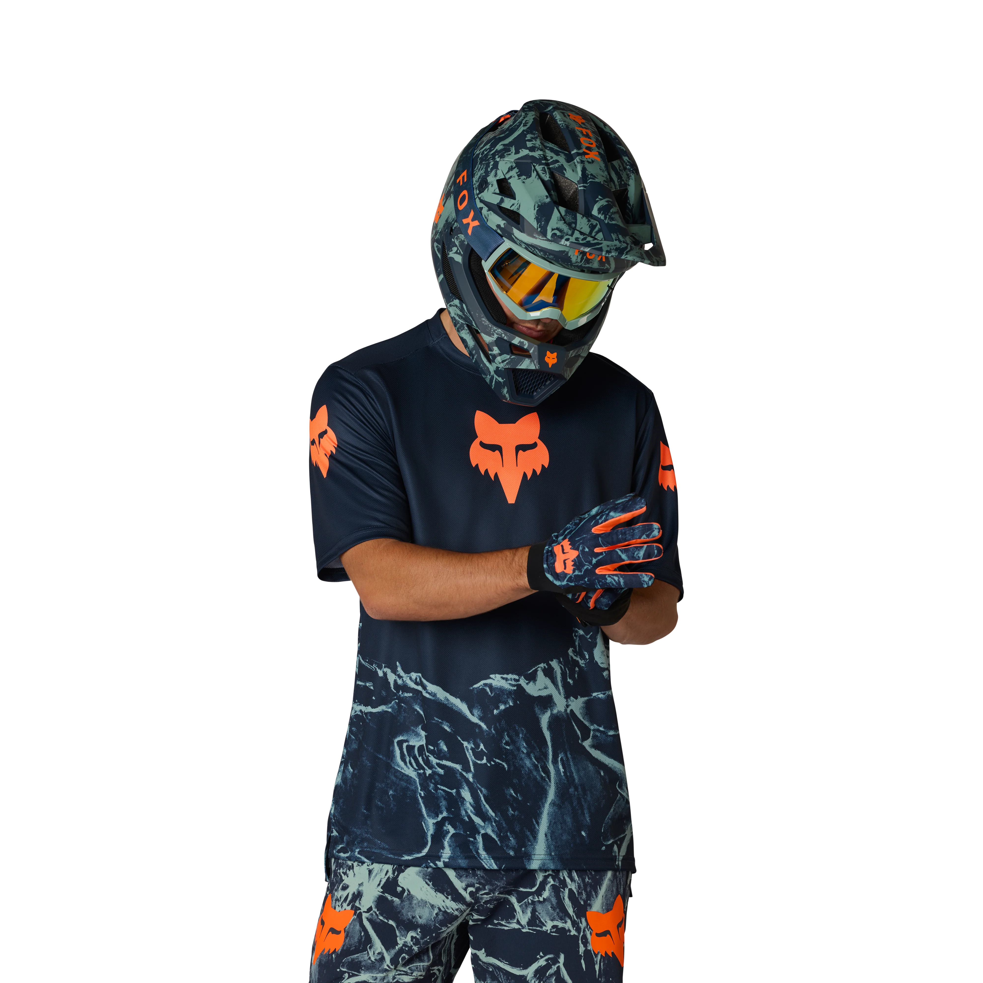 Fox Ranger SS Jersey Img Print Arctic Blue - Image 6