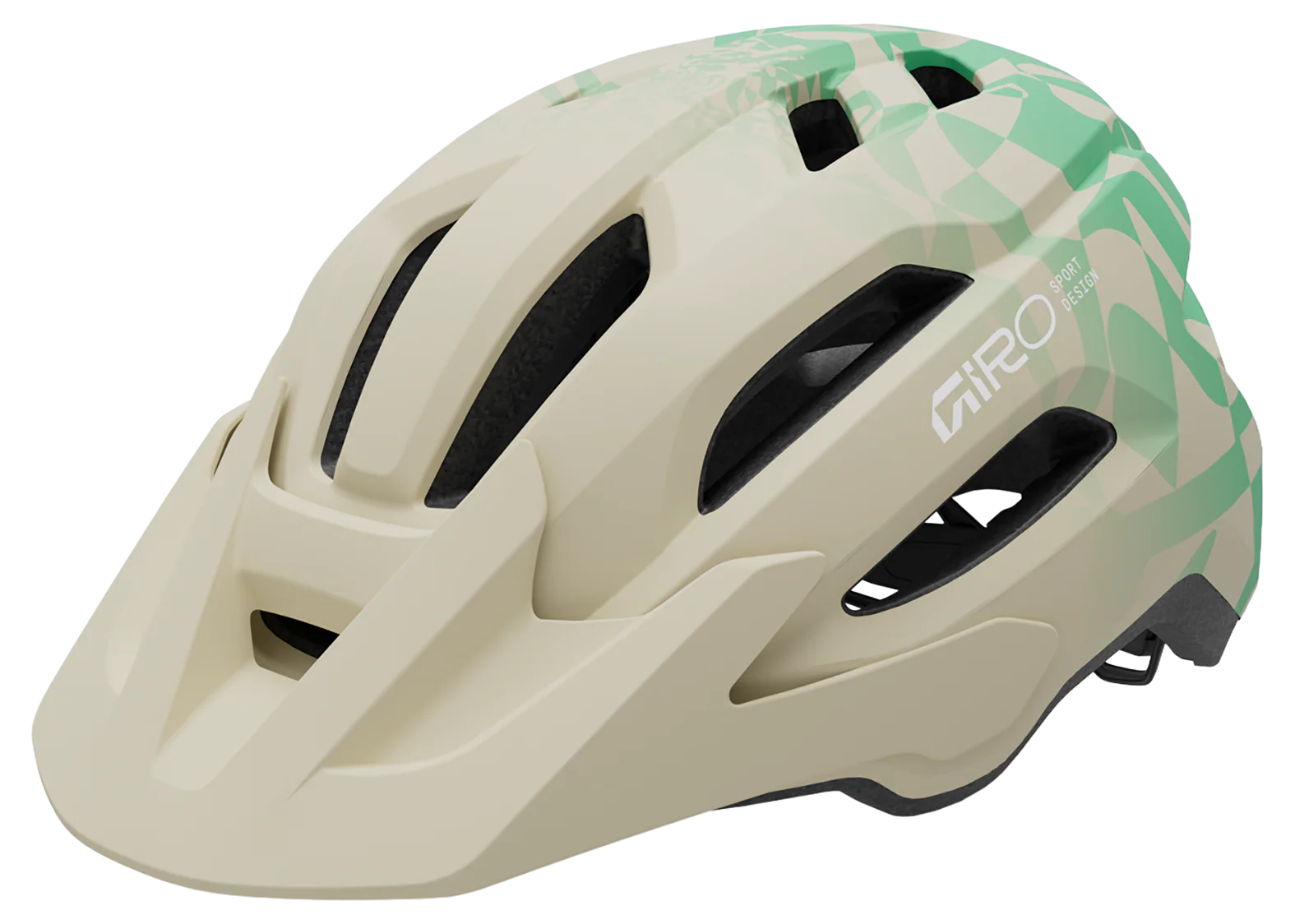 Giro Fixture II MTB-Helm matte stone/green rush