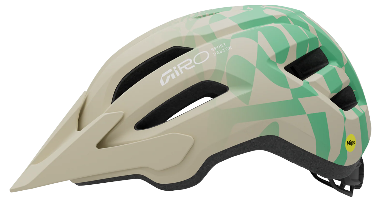 Giro Fixture II MTB-Helm matte stone/green rush - Image 2