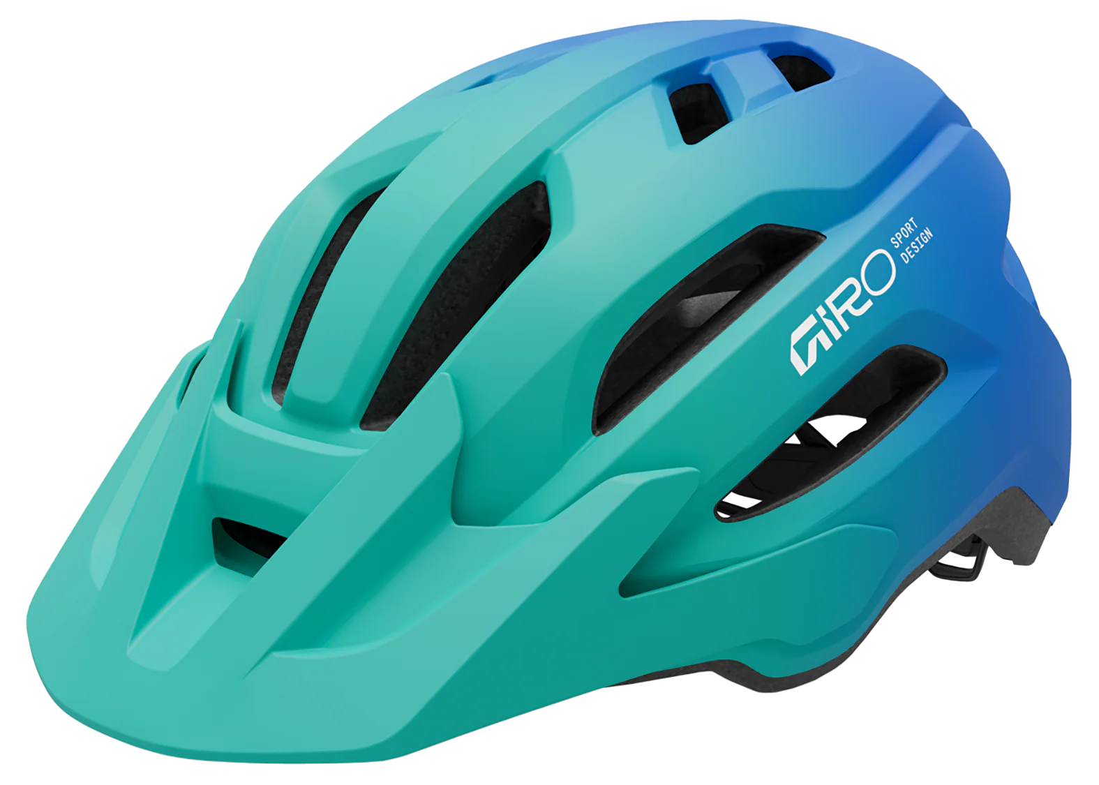 Giro Fixture II Y Jugend-Helm matte green/blue