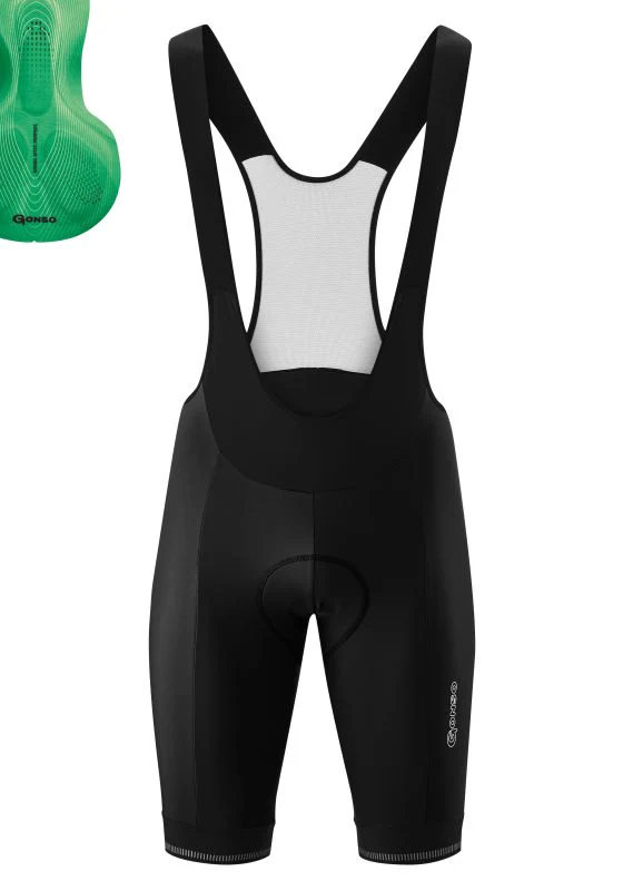 Gonso SITIVO Green Bib Herren black/bright green