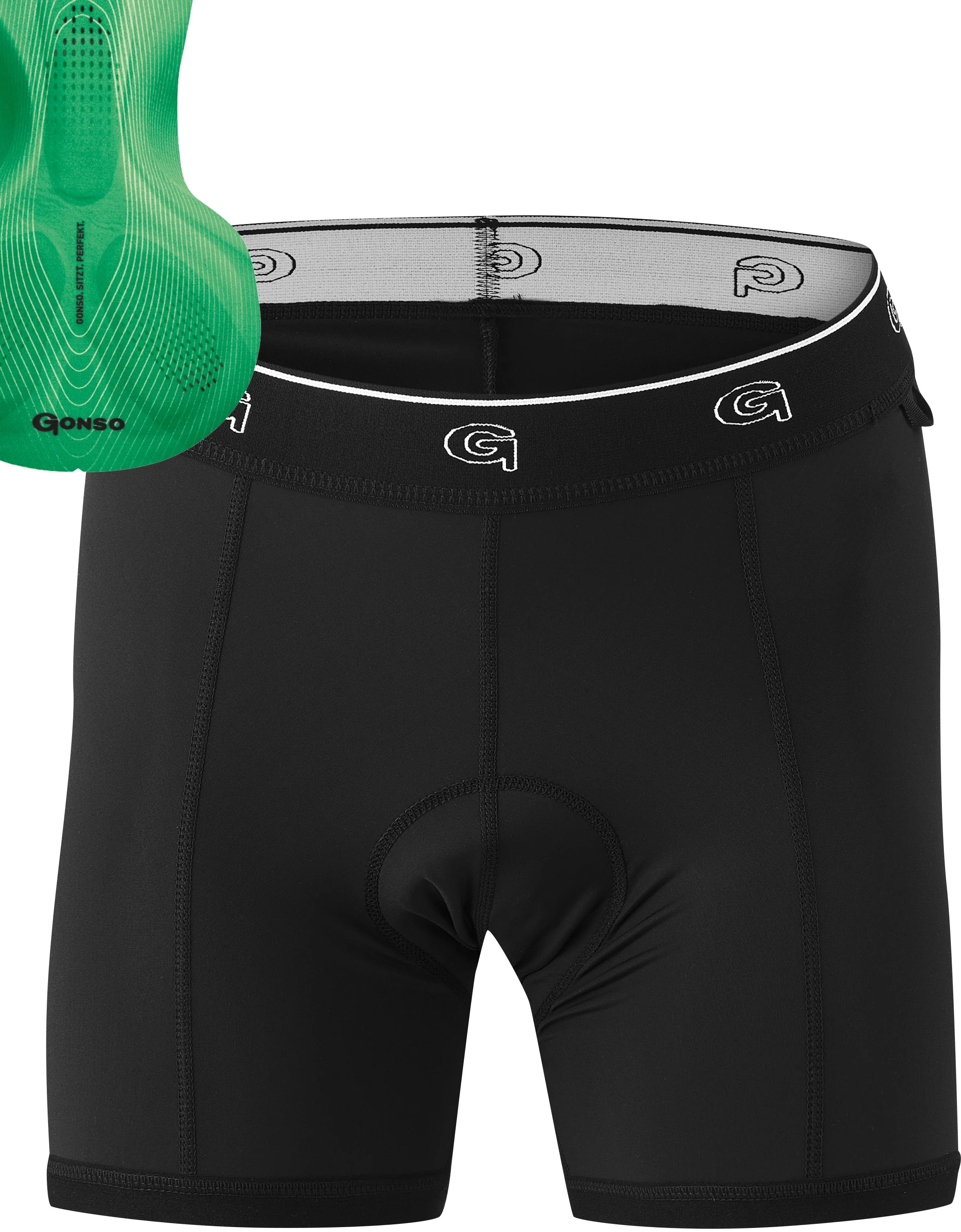 Gonso SITIVO Green Shorts Damen black/bright green - Image 4