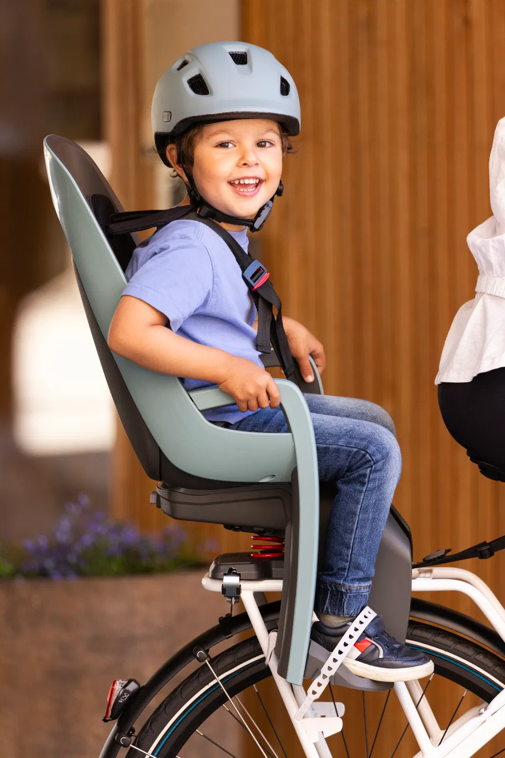 Hamax Zenith Relax Kindersitz Gepäckträgerhalterung rot/grau - Image 4