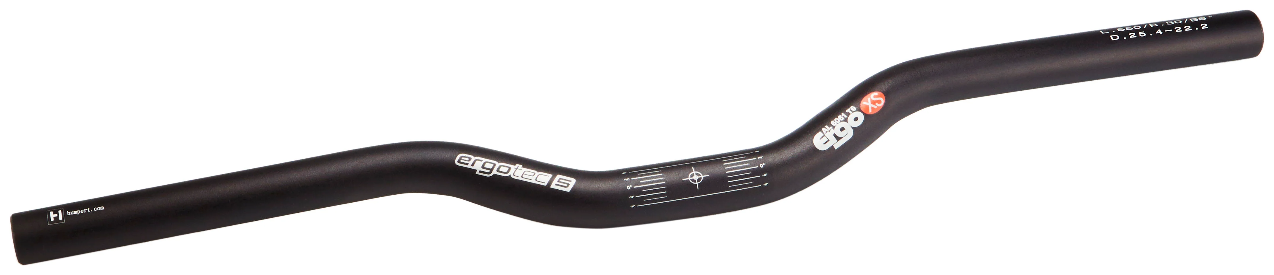 Humpert Ergo Lenker Ø25,4mm Alu schwarz