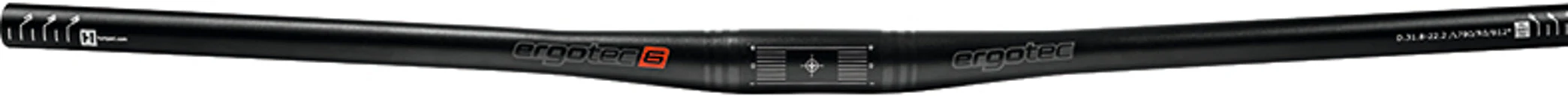 Ergotec Flatbar Lenker Ø31,8mm 780B Alu schwarz