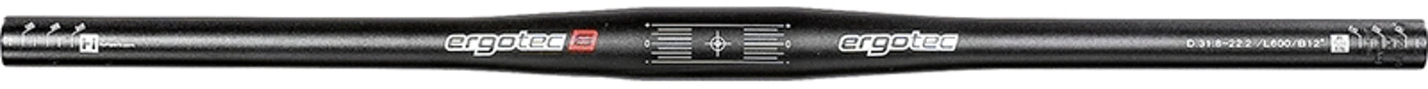 Ergotec Flatbar Lenker Ø31,8mm 780B Alu schwarz - Image 2