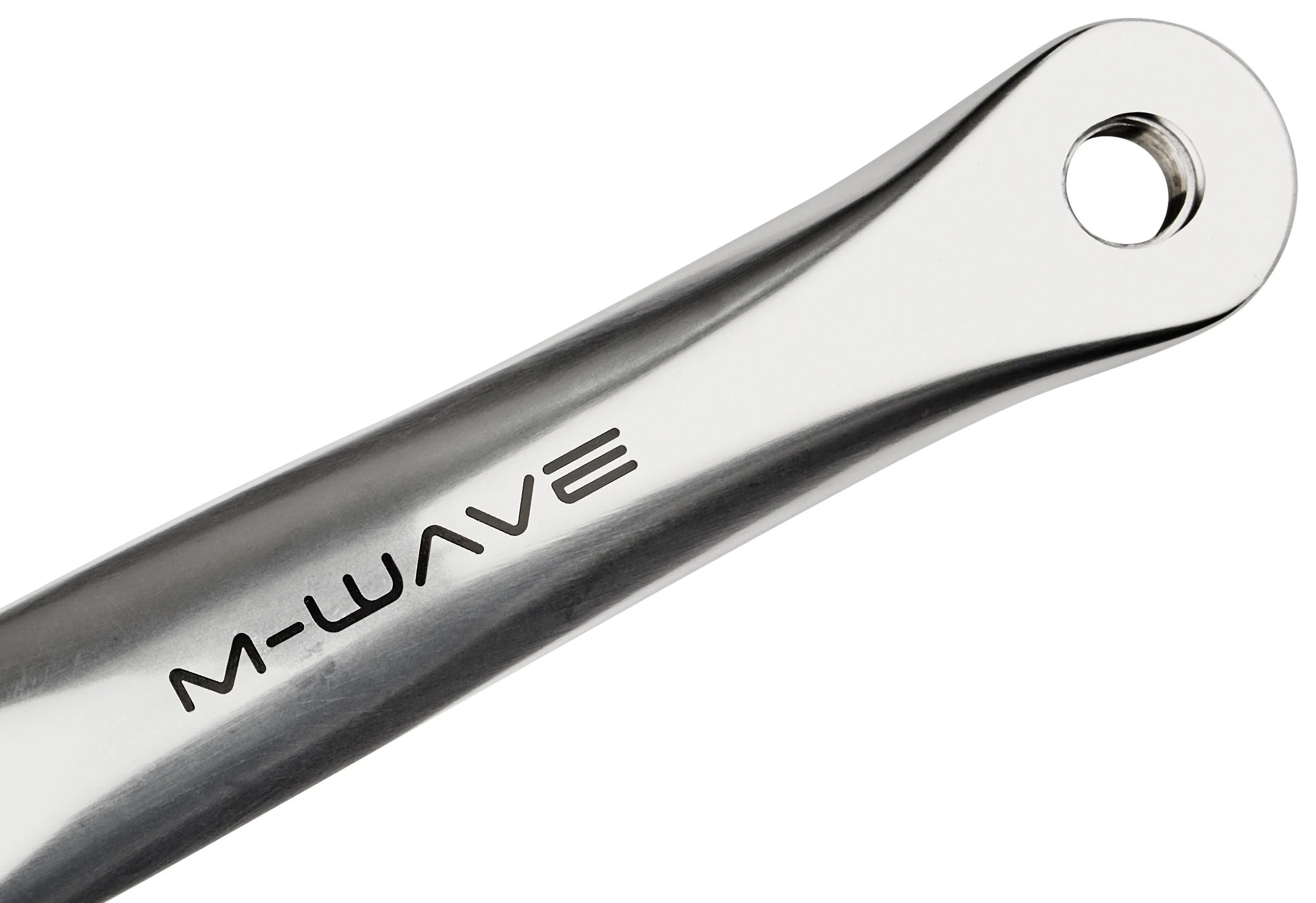 M-Wave Single Speed Kurbelgarnitur 44 Zähne Alu poliert silber/schwarz - Image 3