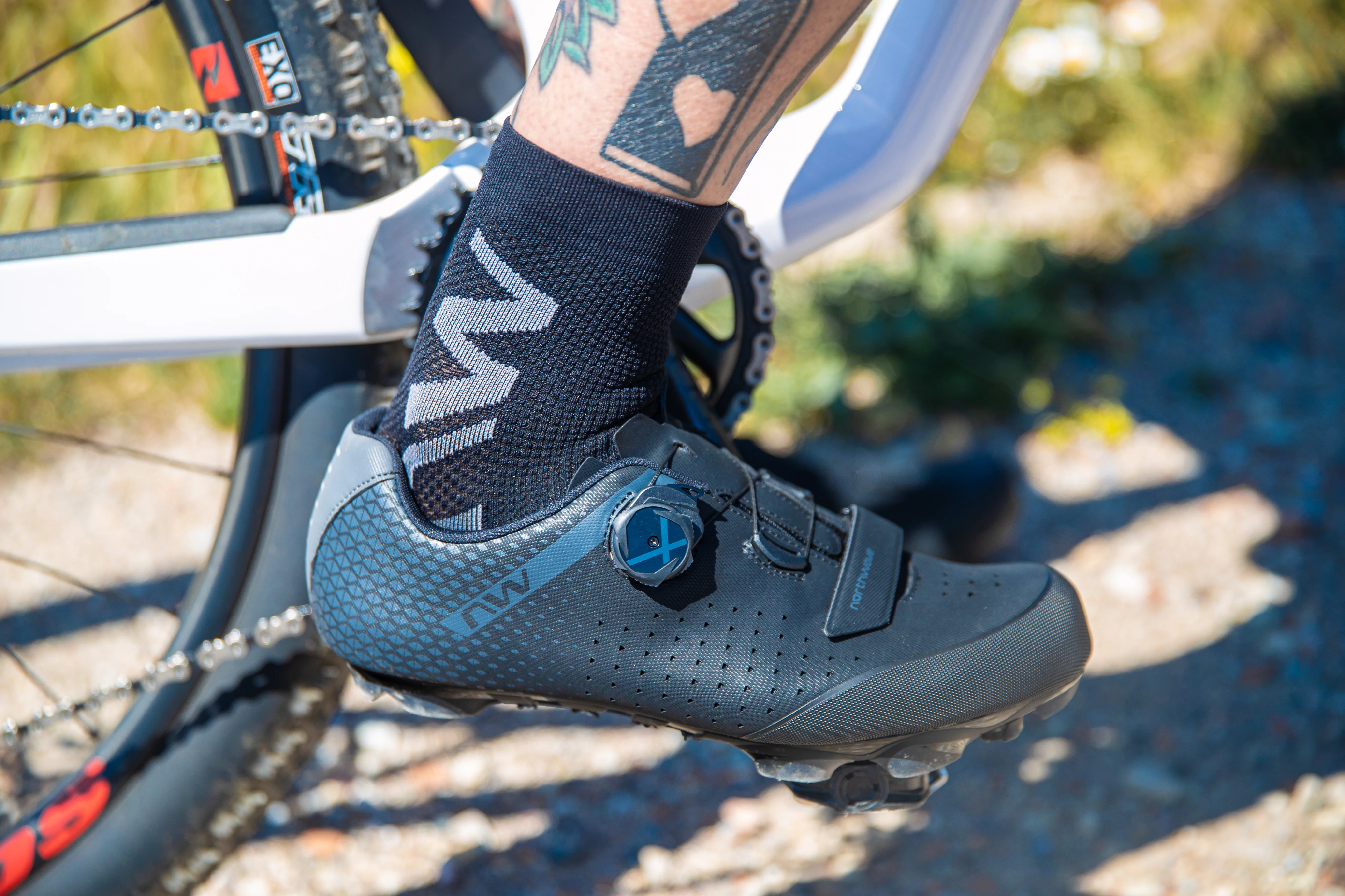 Northwave Extreme Air Mid Sock Black/Grey - Image 2