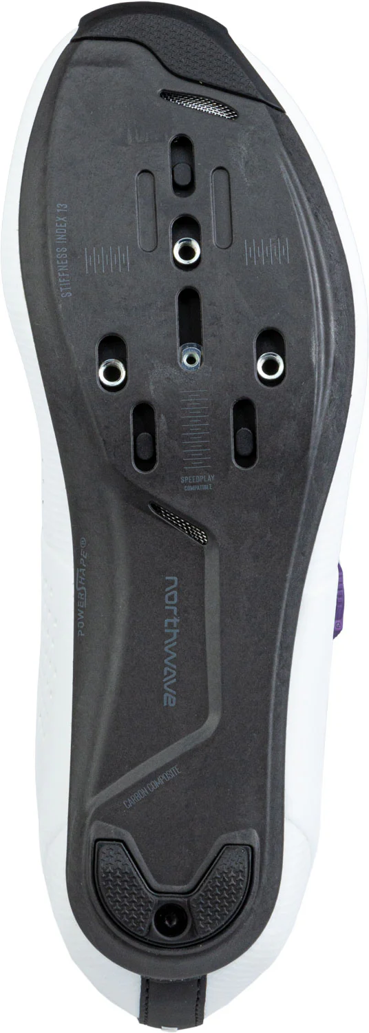 Northwave Storm Carbon Wmn Fahrradschuhe White/Dark Purple - Image 2