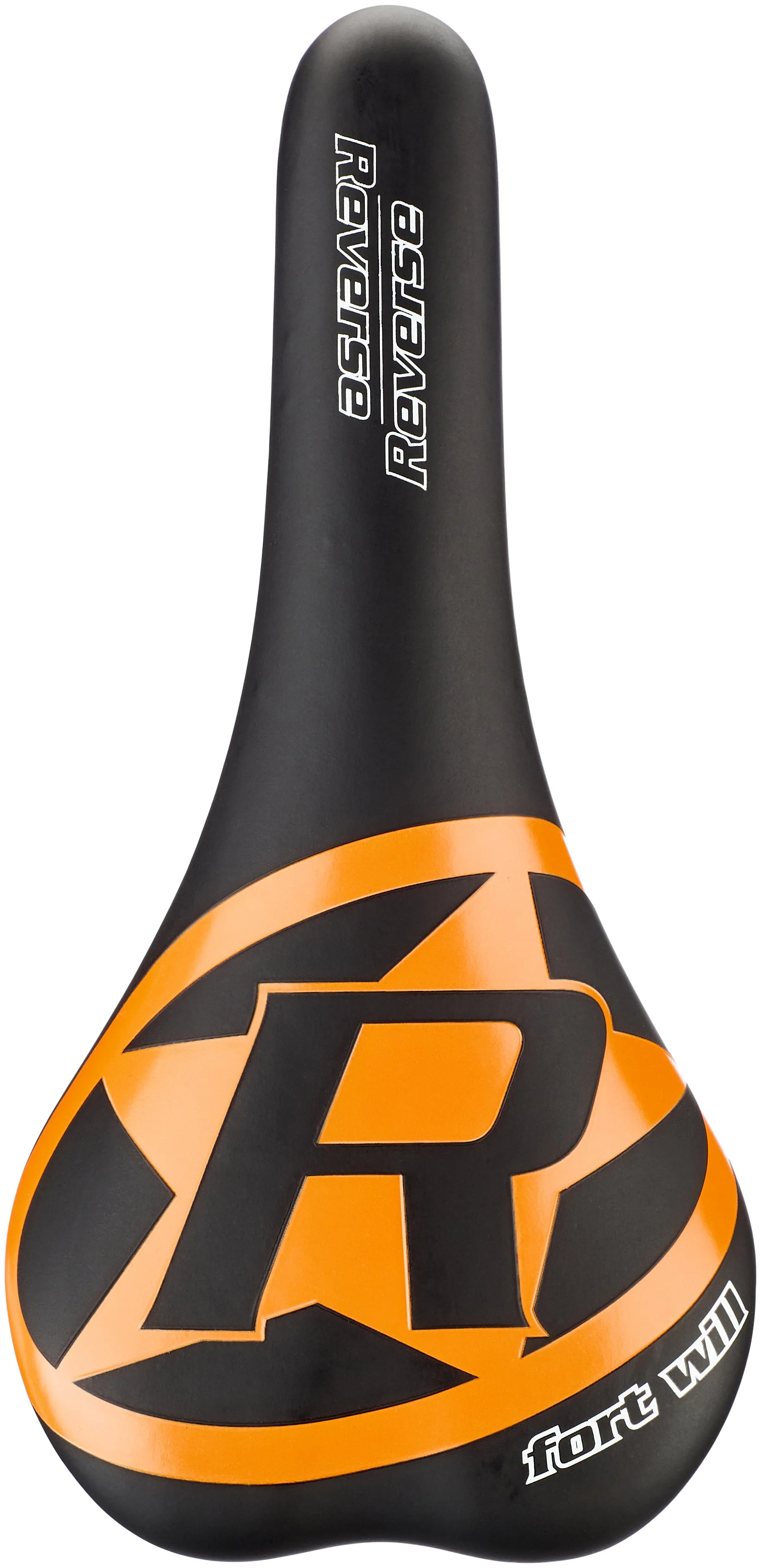 Reverse Fort Will Style Sattel schwarz/orange - Image 4