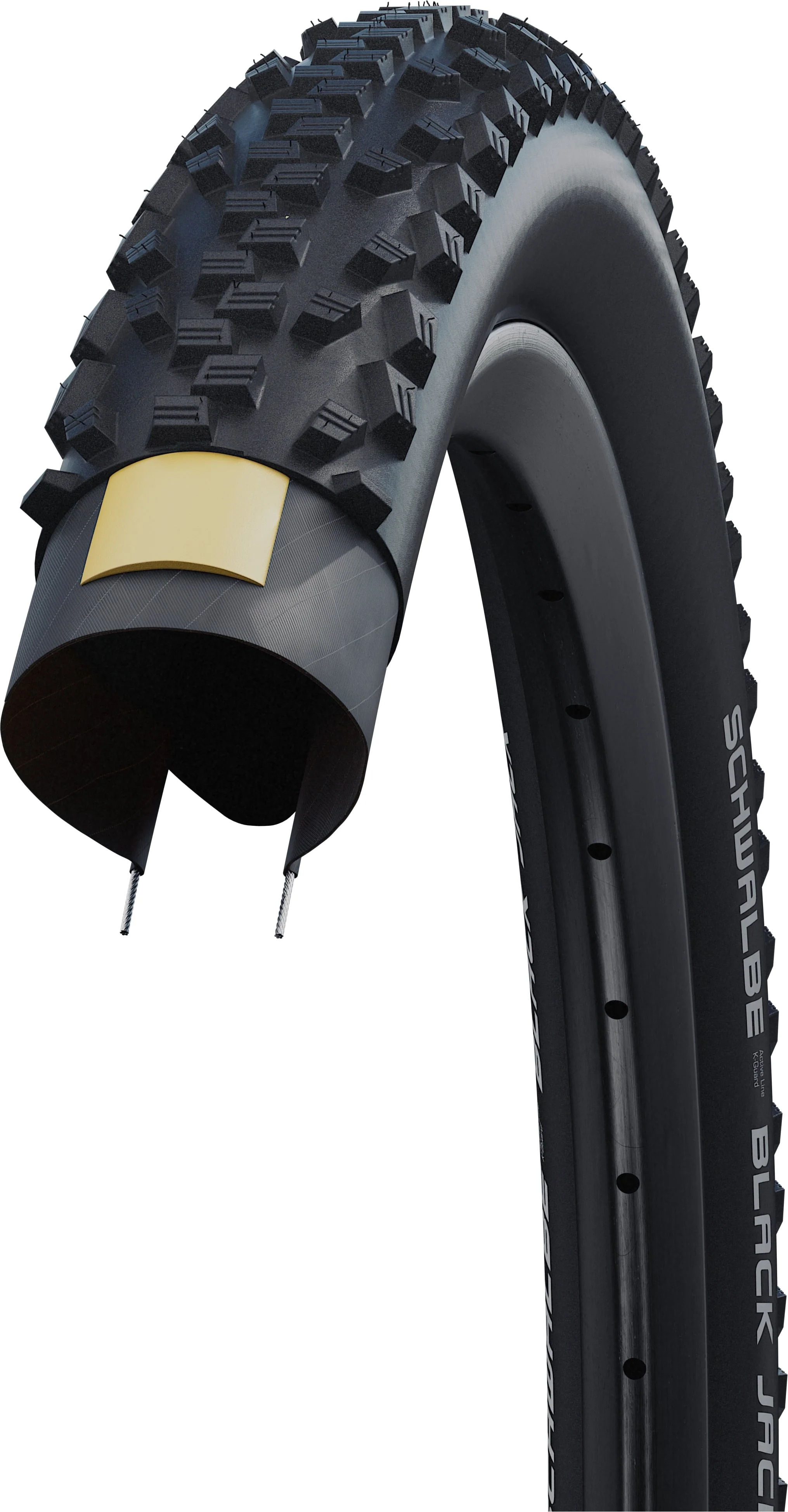 Schwalbe Black Jack Drahtreifen 24x2.10" K-Guard - Image 3