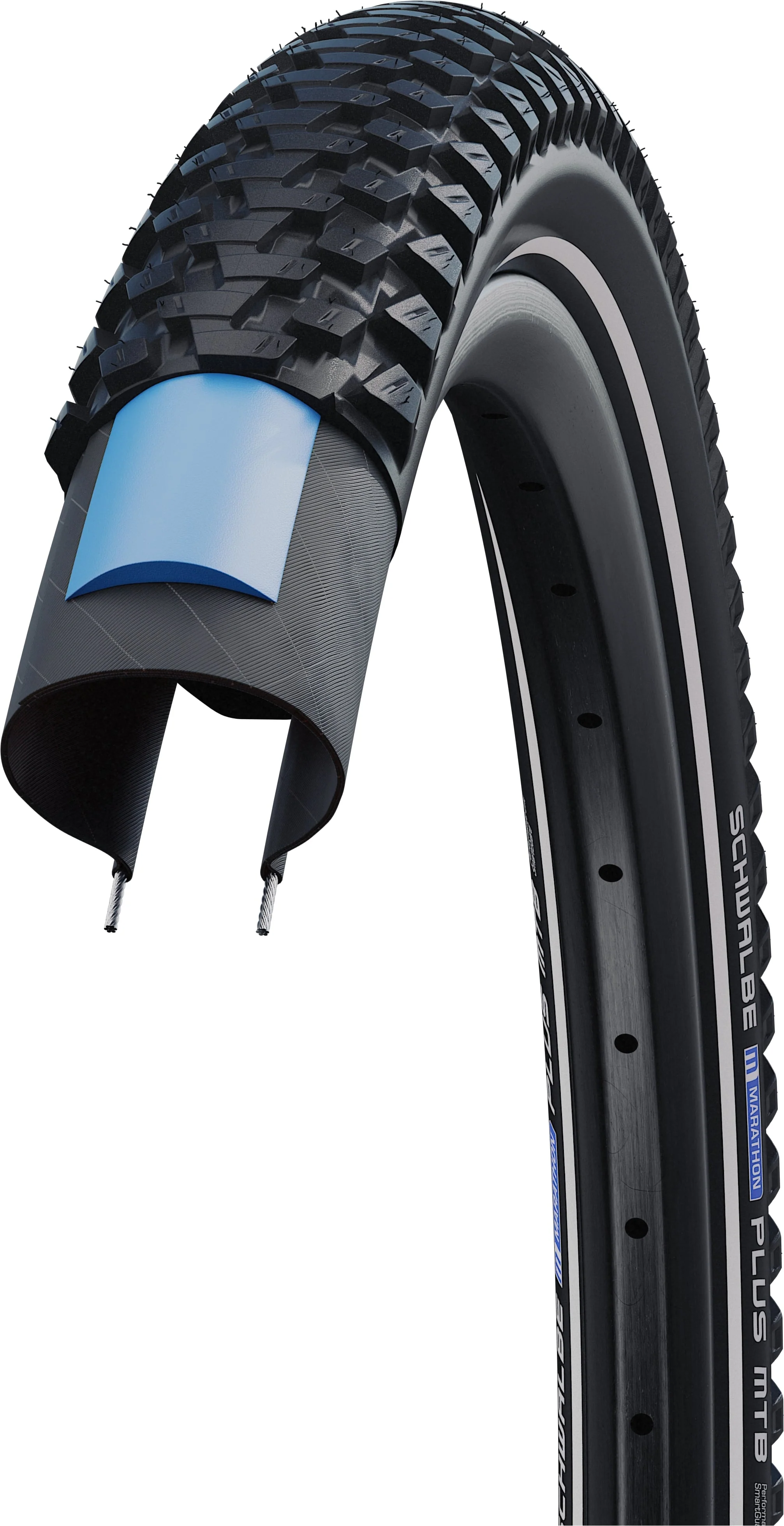 Schwalbe Marathon Plus MTB Performance SmartGuard Drahtreifen 26x2.10" Reflex - Image 3