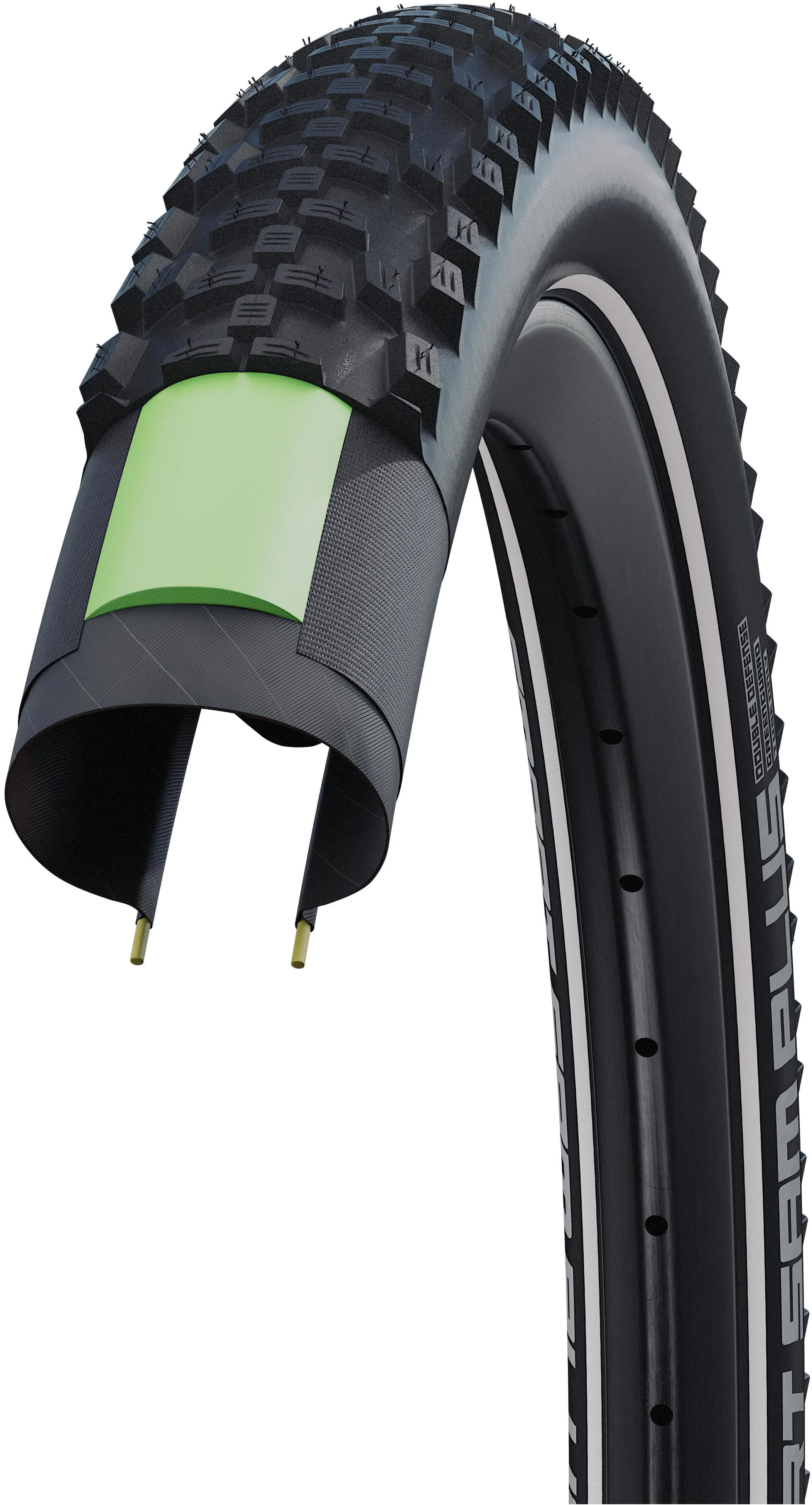 Schwalbe Smart Sam Plus Performance Drahtreifen 29x2.25" DD GreenGuard SnakeSkin Reflex Addix schwarz - Image 4