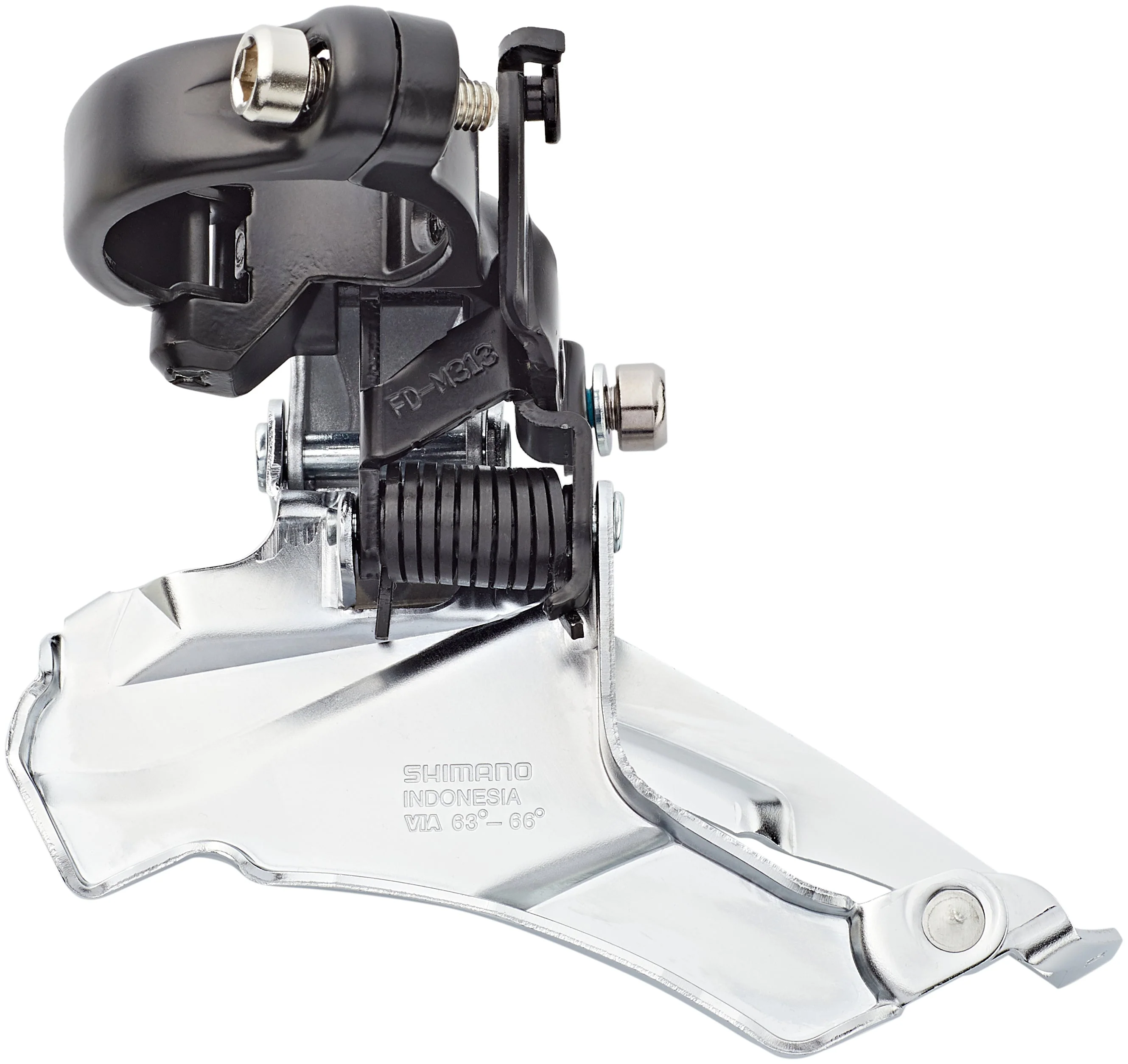 Shimano Altus FD-M313 Umwerfer 7/8-fach Schelle Dual-Pull schwarz/silber - Image 2
