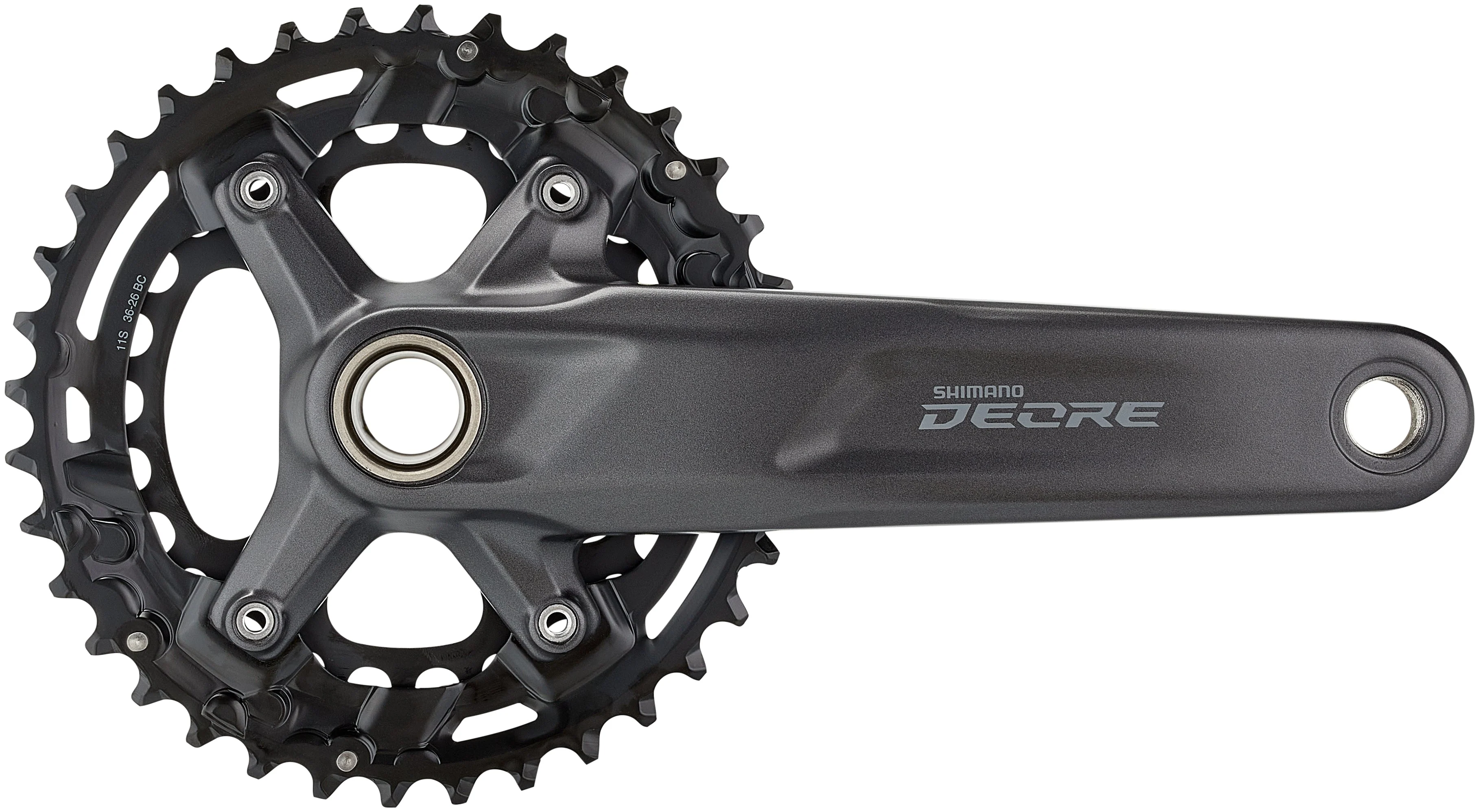 Shimano Deore FC-M5100 Kurbelgarnitur 2x11-fach 26/36Z 48,8mm - Image 4