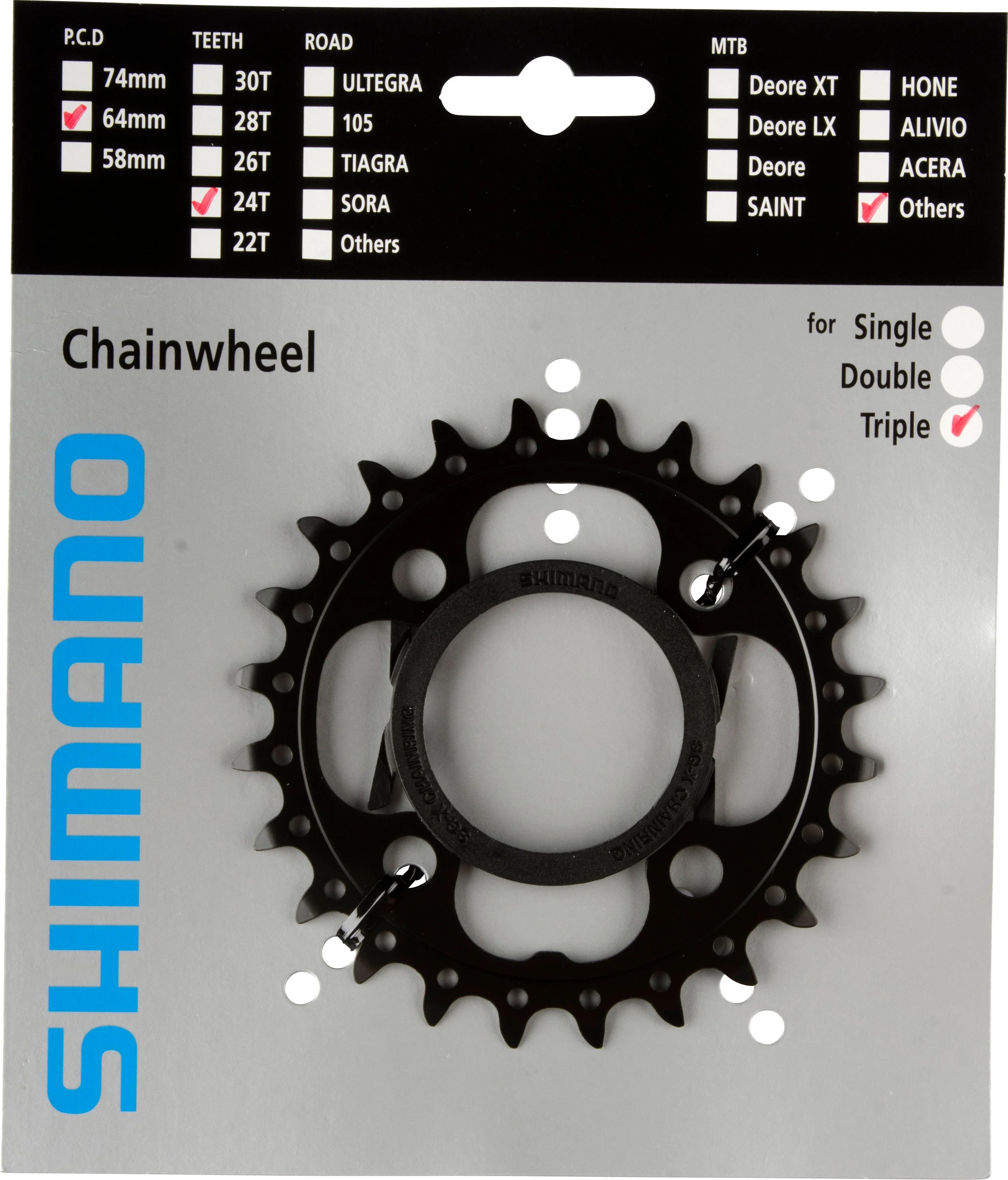 Shimano Deore FC-M522 Kettenblatt 10-fach AE schwarz - Image 3