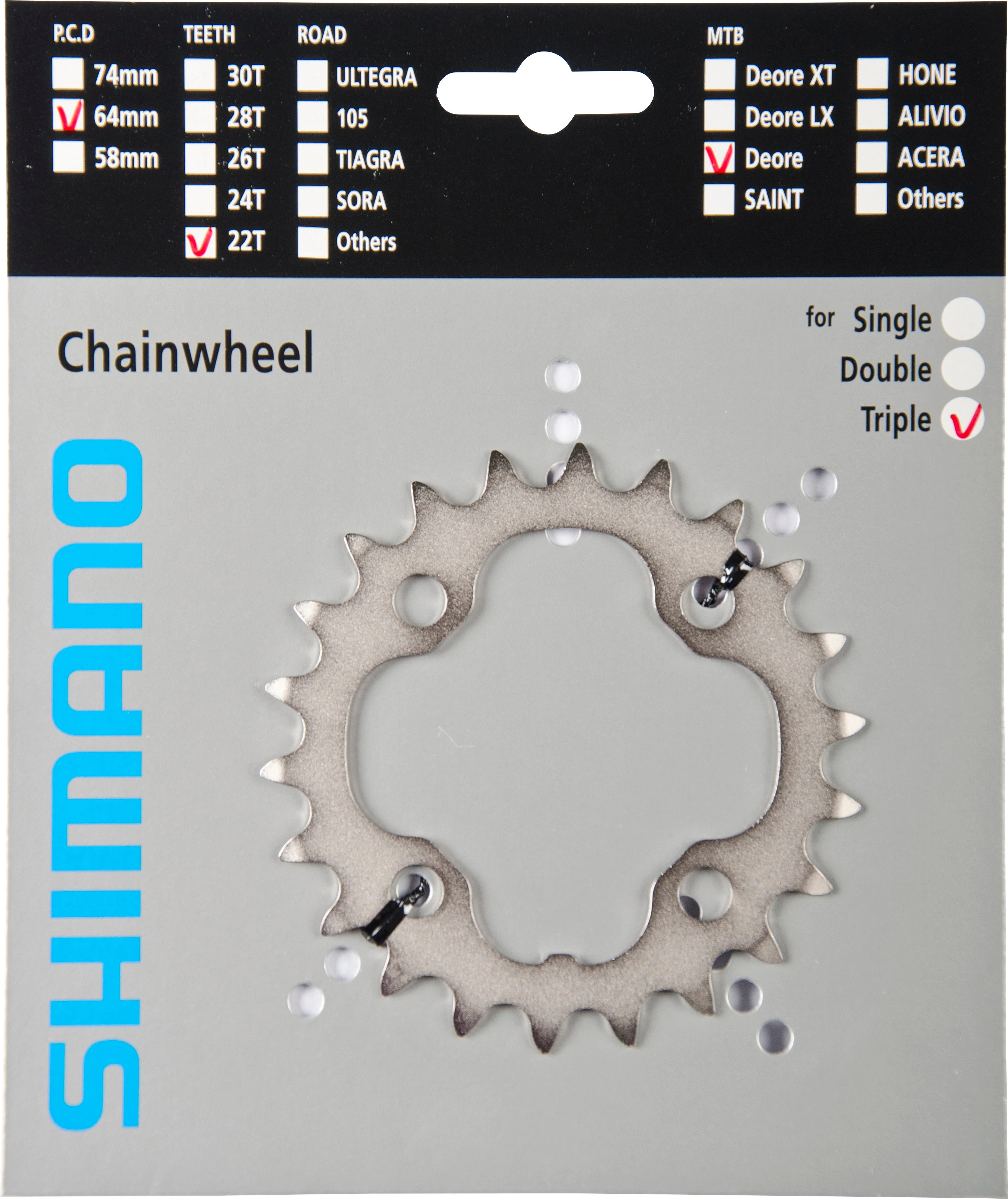 Shimano Deore FC-M532 Kettenblatt 3x9-fach silber - Image 3