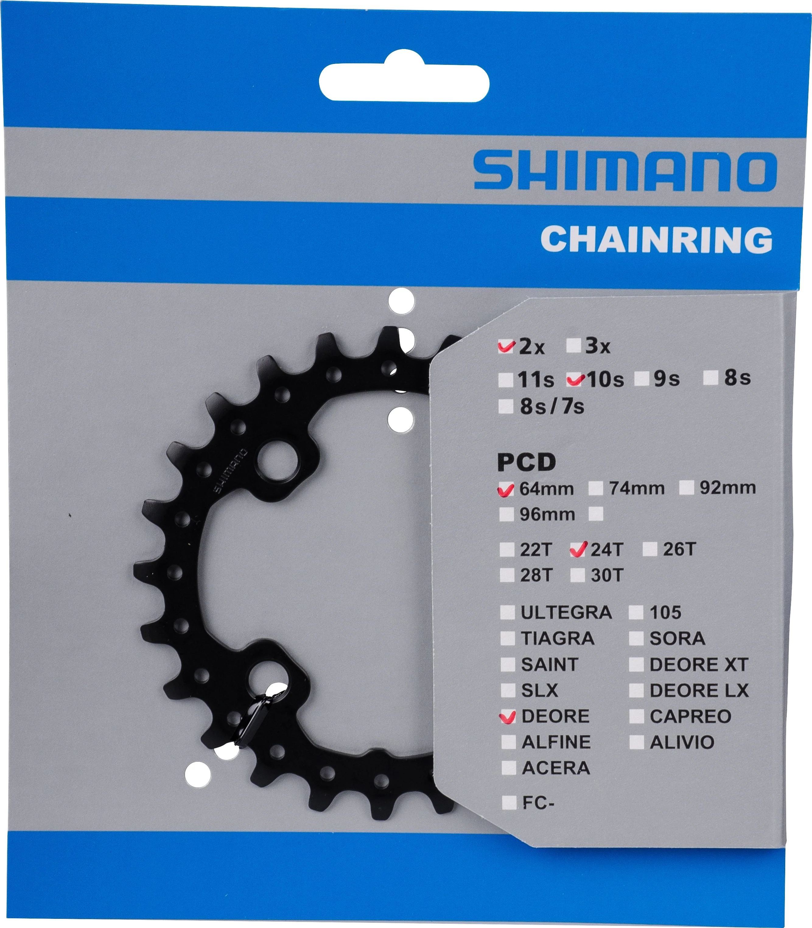Shimano Deore FC-M617 Kettenblatt 10-fach schwarz - Image 3