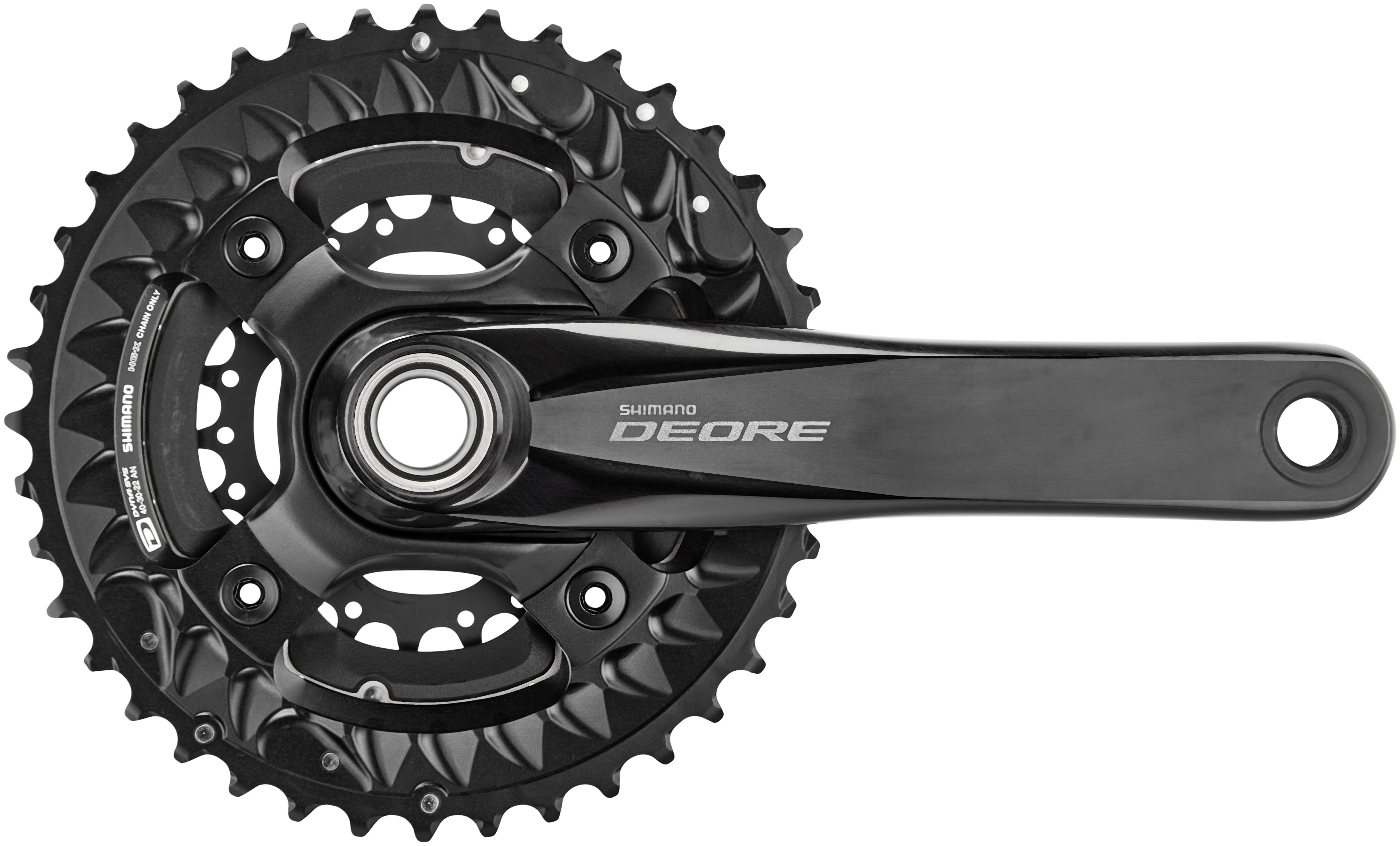Shimano Deore MTB FC-M6000 Kurbelgarnitur 3x10-fach 40-30-22 Zähne schwarz - Image 5