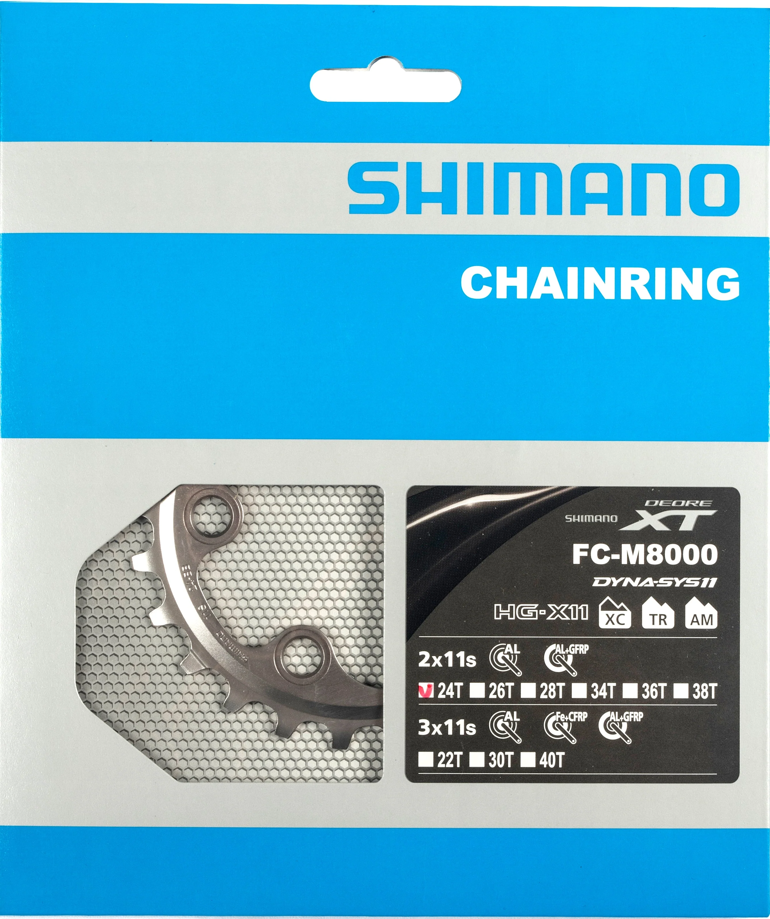 Shimano Deore XT FC-M8000 Kettenblatt 2-fach Alu - Image 2