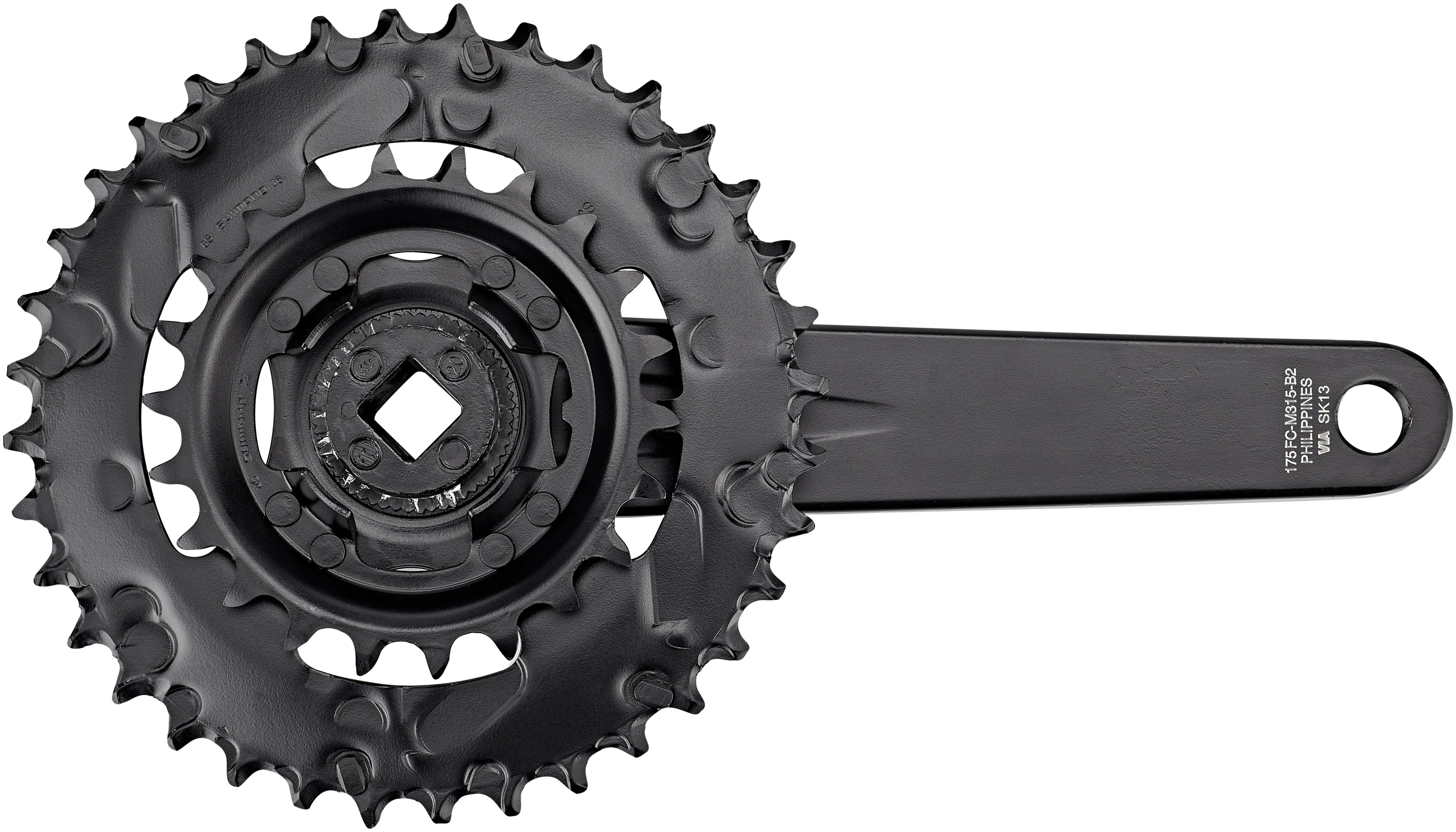 Shimano FC-M315-B Kurbelgarnitur 2x7/8-fach 36-22Z - Image 2