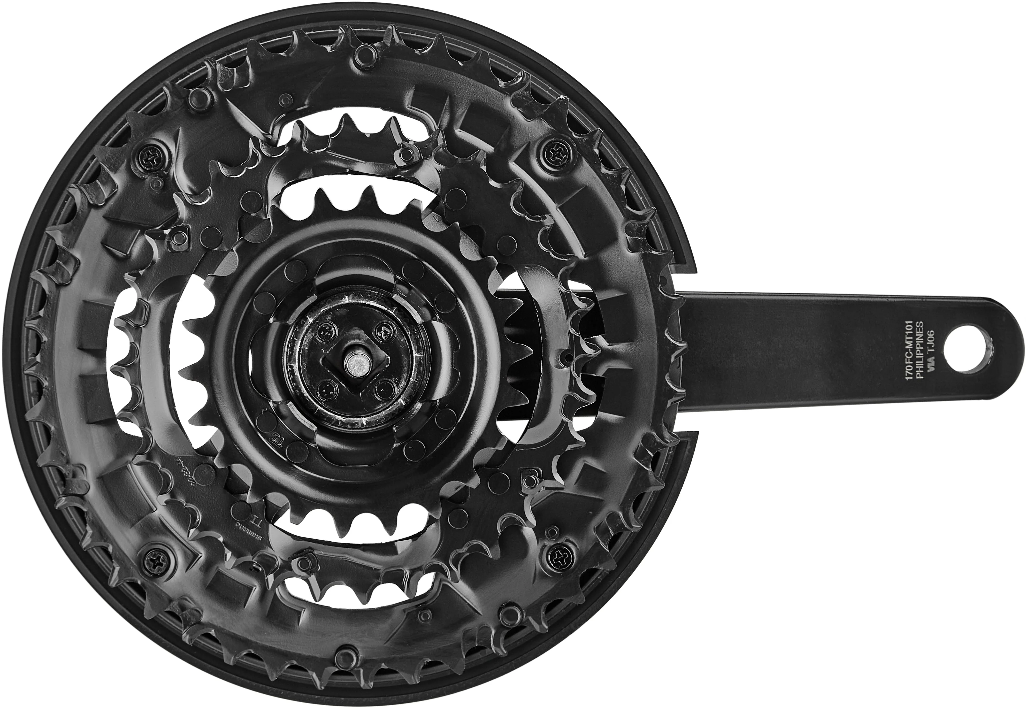 Shimano FC-MT101 Kurbelgarnitur 44/32/22 Zähne 3x9-fach - Image 3