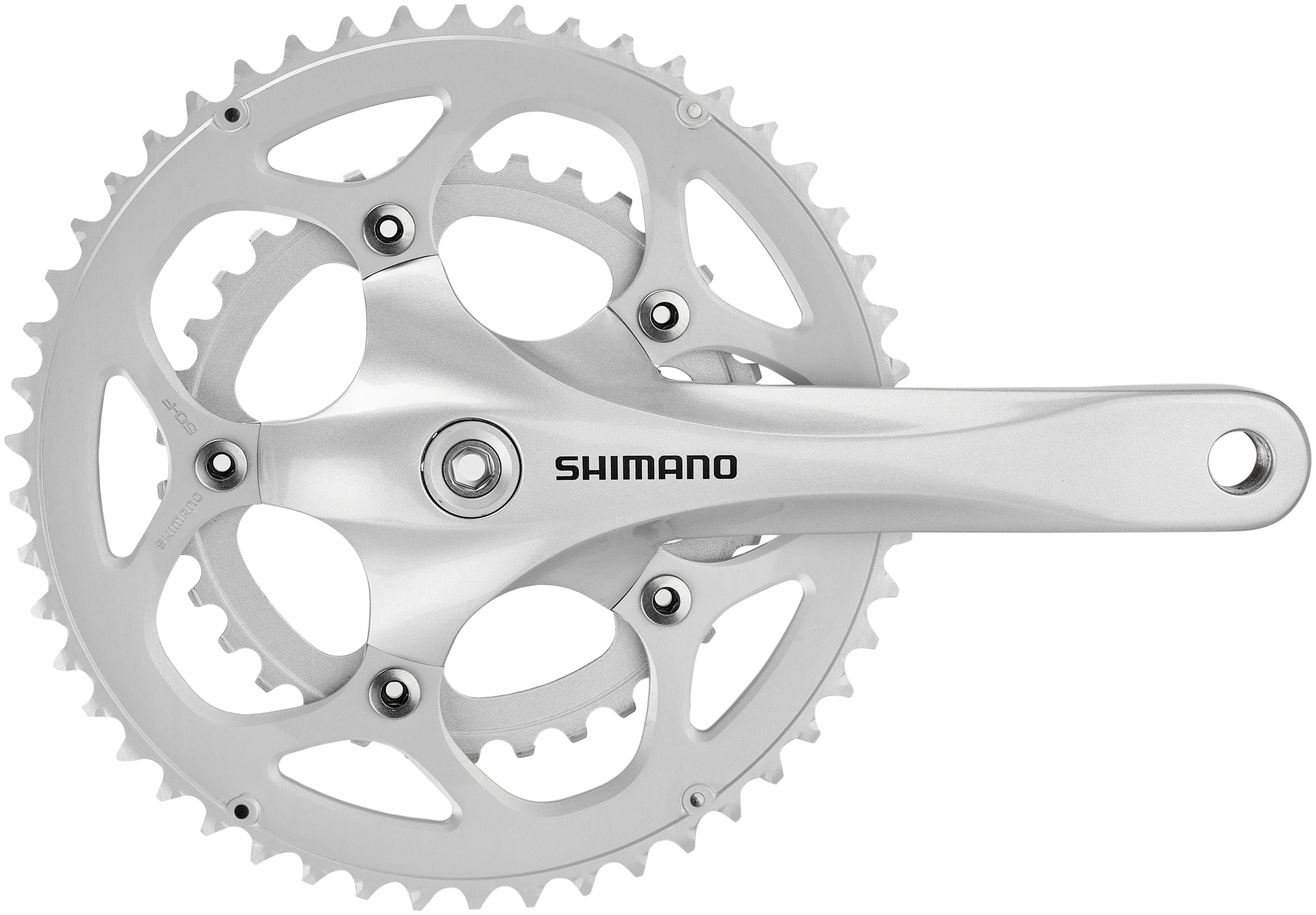 Shimano FC-R345 Kurbelgarnitur 50/34 2x9-fach silber - Image 5