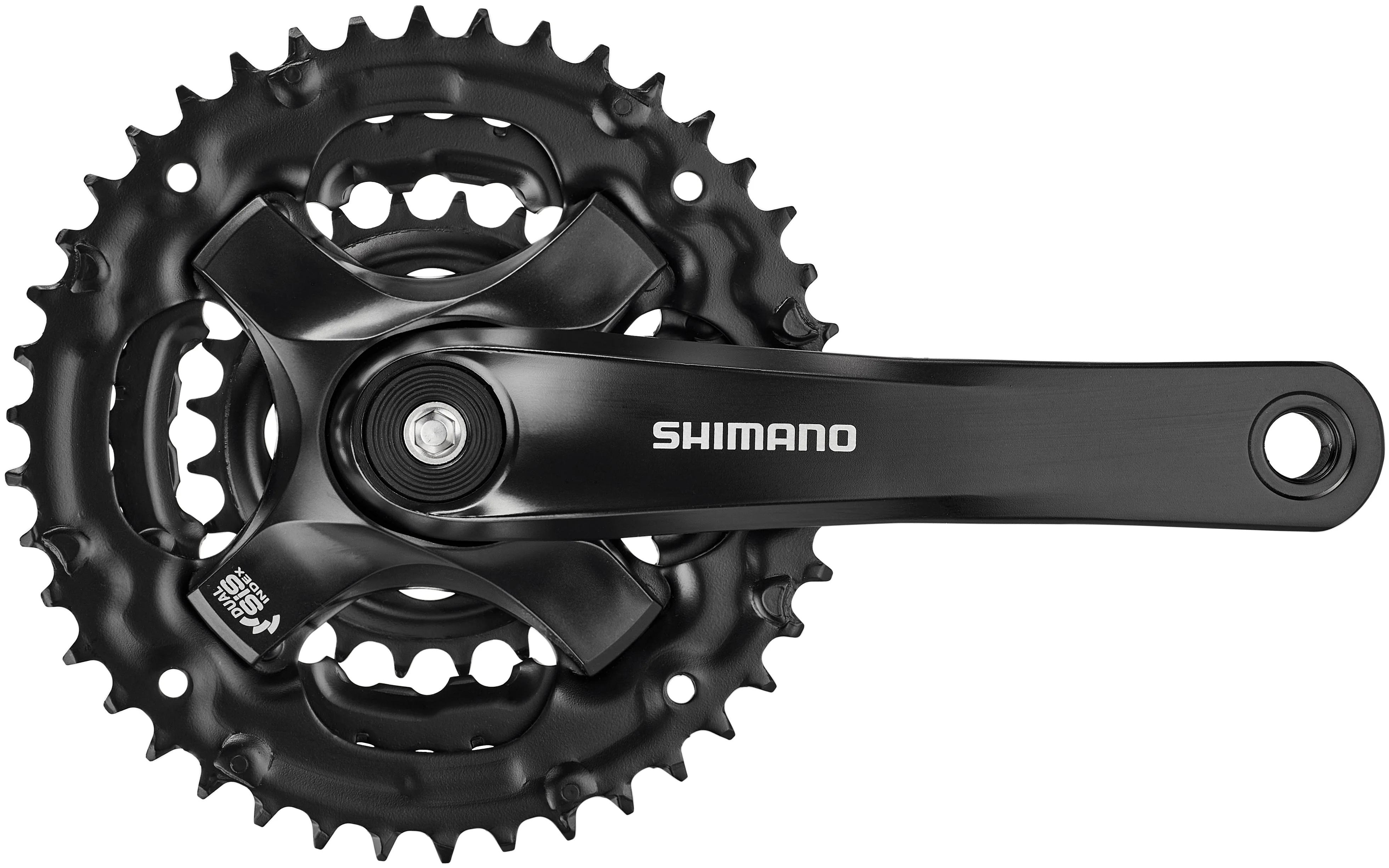 Shimano FC-TY501 Kurbelgarnitur 6/7/8-fach 42-34-24 Zähne schwarz - Image 5