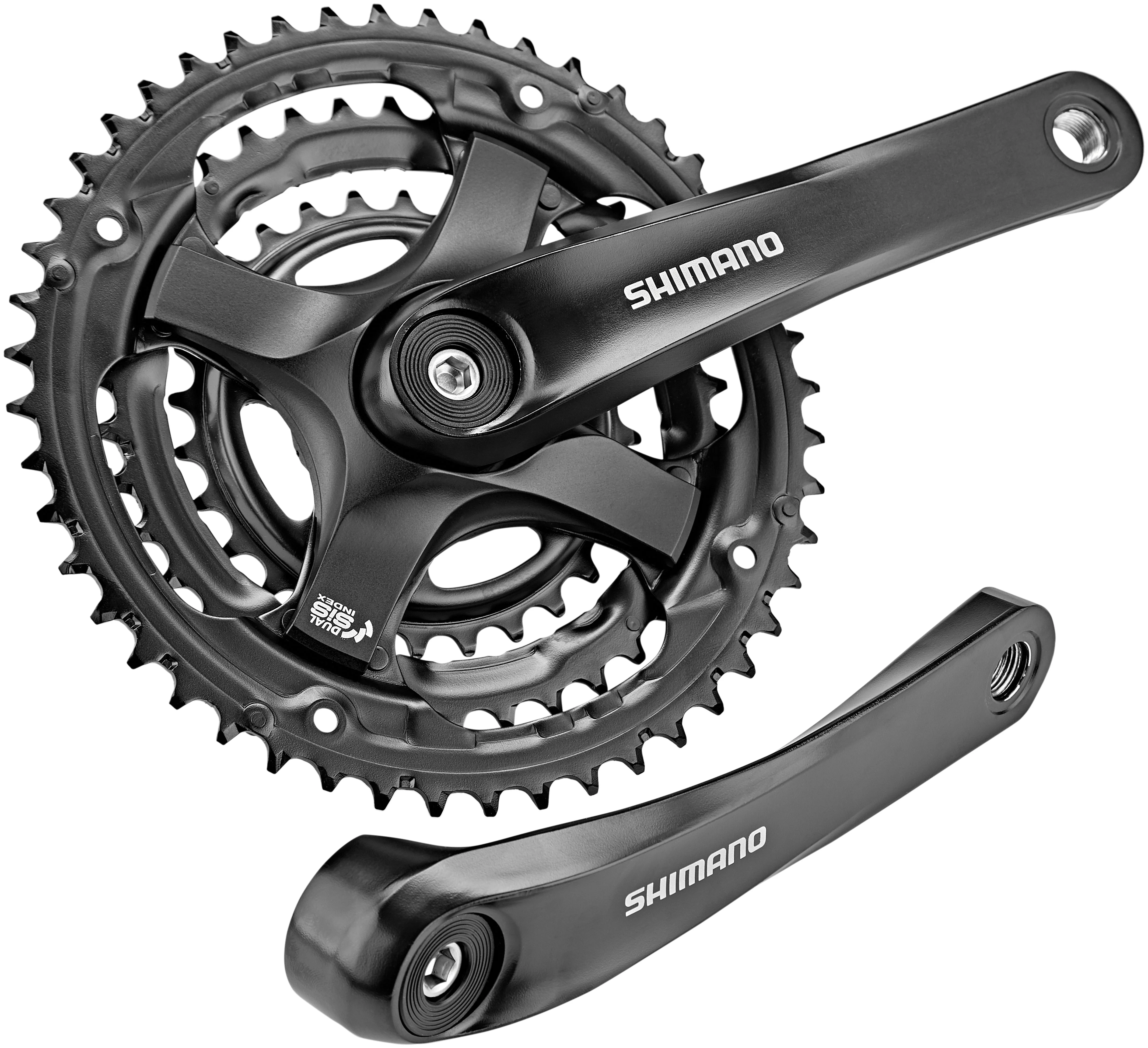 Shimano FC-TY501 Kurbelgarnitur 6/7/8-fach 48-38-28 Zähne schwarz - Image 4