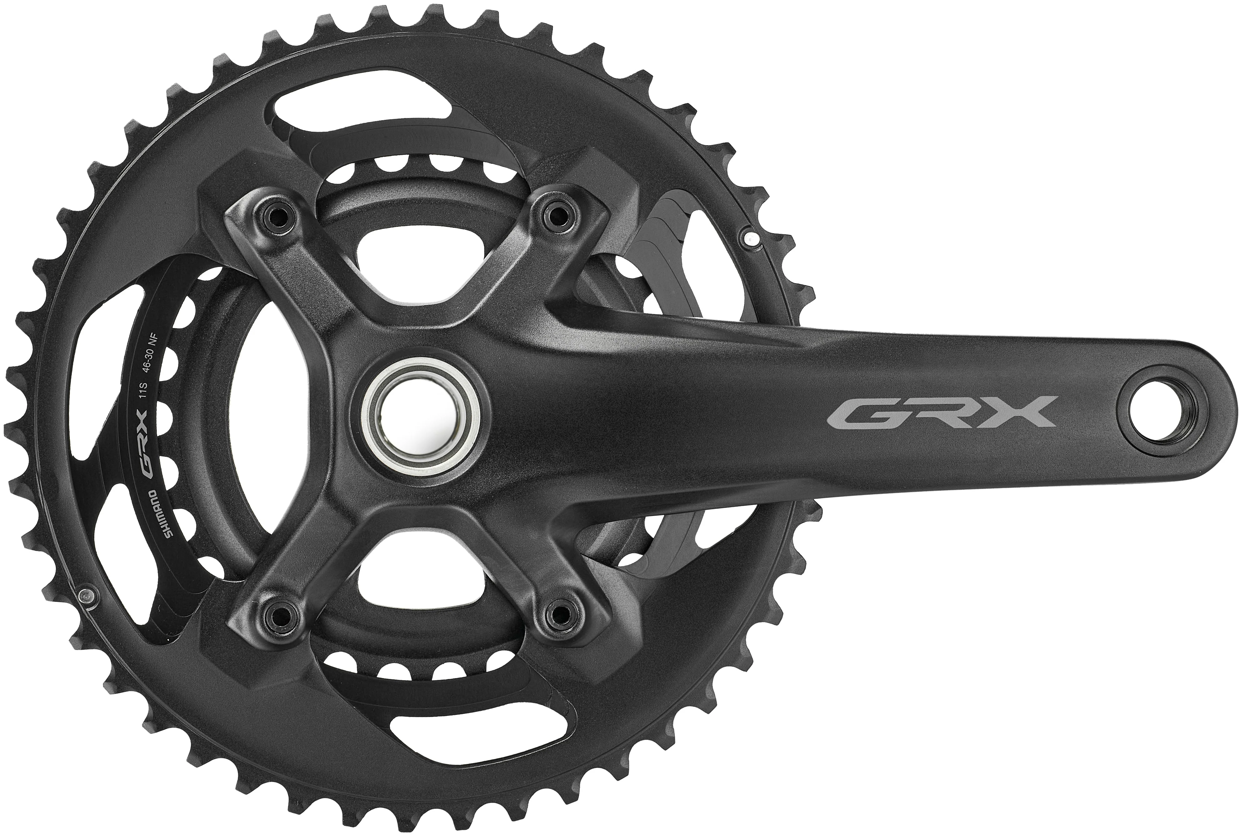 Shimano GRX FC-RX600 Kurbelsatz 2x11 46-30Z schwarz - Image 4