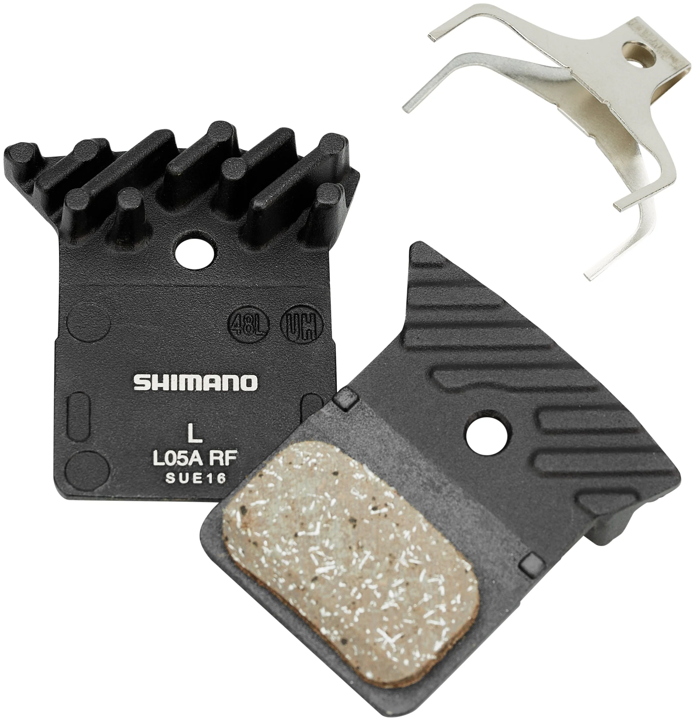 Shimano L05A-RF Resin Scheibenbremsbeläge mit Kühlrippen Dura Ace/Ultegra/105/Tiagra/GRX/Metrea 25 Paar